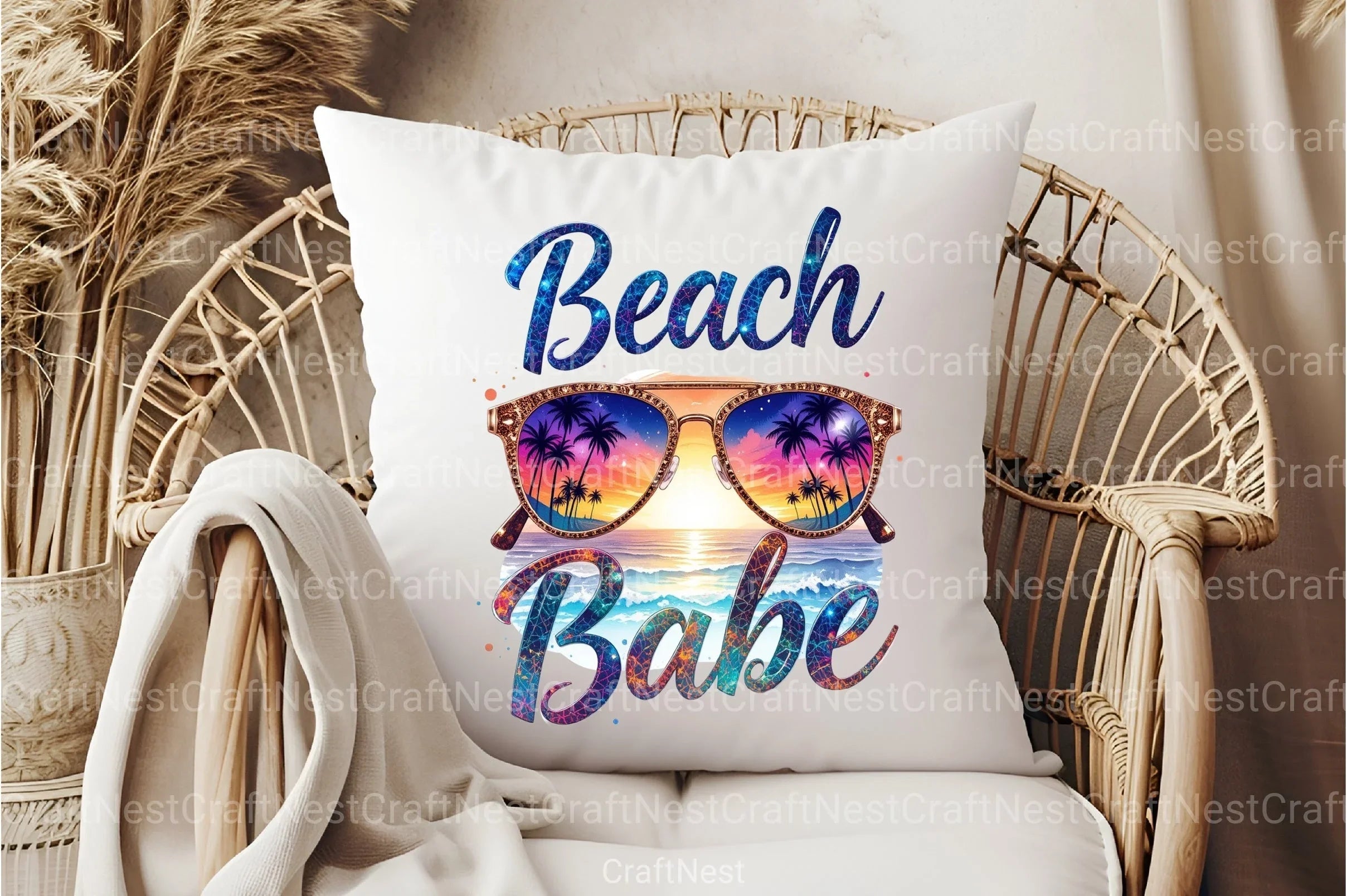 Beach Babe Summer Clipart Bundle - CraftNest - Digital Crafting and Art