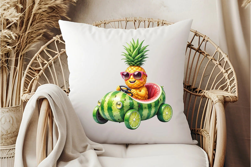 Summer Pineapple Car Clipart Bundle - CraftNest - Digital Crafting and Art