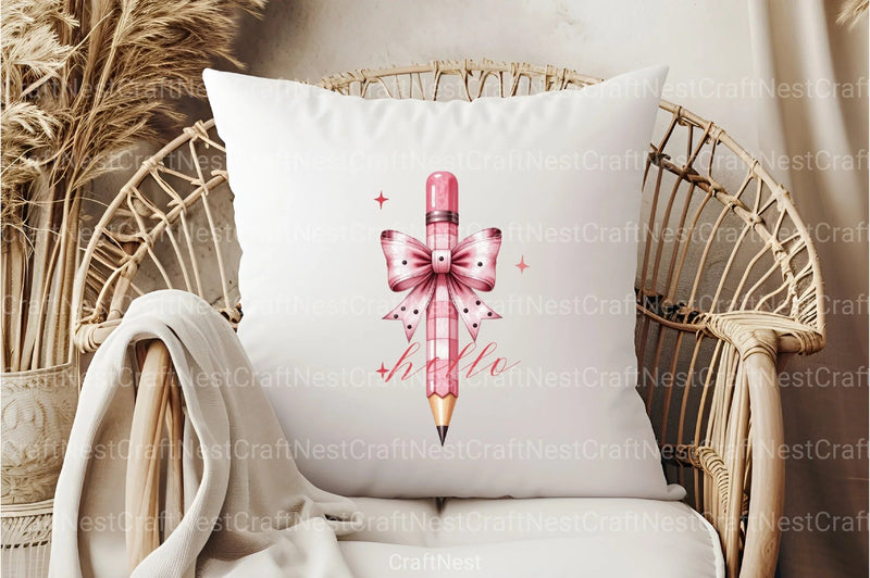 Pencil Bow Clipart Bundle - CraftNest - Digital Crafting and Art
