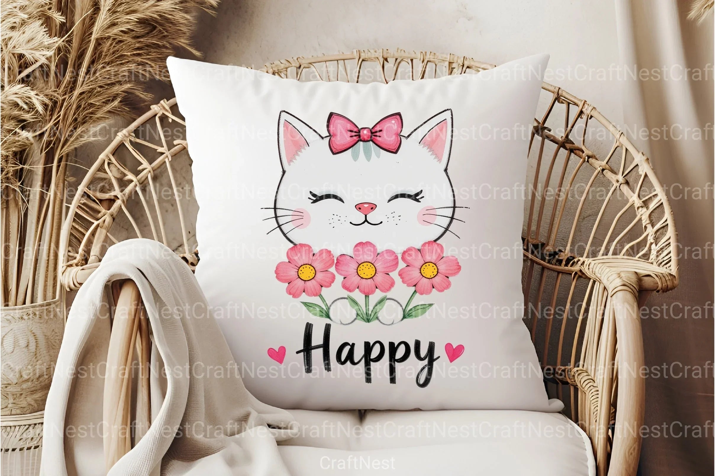 Cat Happy Clipart Bundle - CraftNest - Digital Crafting and Art