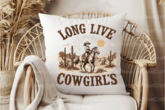 Retro Cowgirls Vintage Clipart Bundle - CraftNest - Digital Crafting and Art