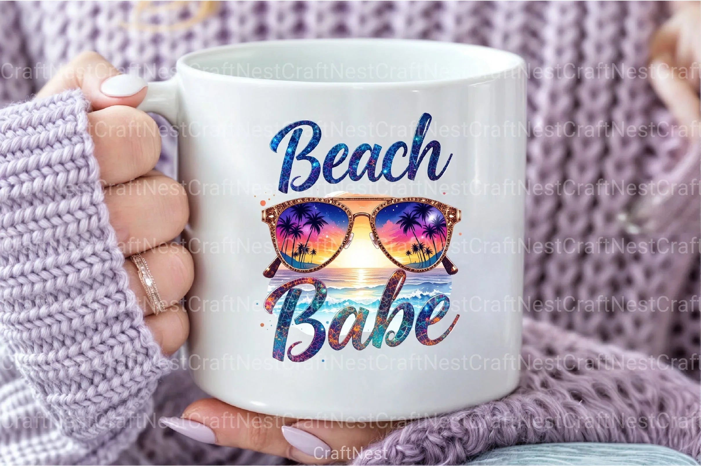 Beach Babe Summer Clipart Bundle - CraftNest - Digital Crafting and Art