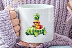 Summer Pineapple Car Clipart Bundle - CraftNest - Digital Crafting and Art