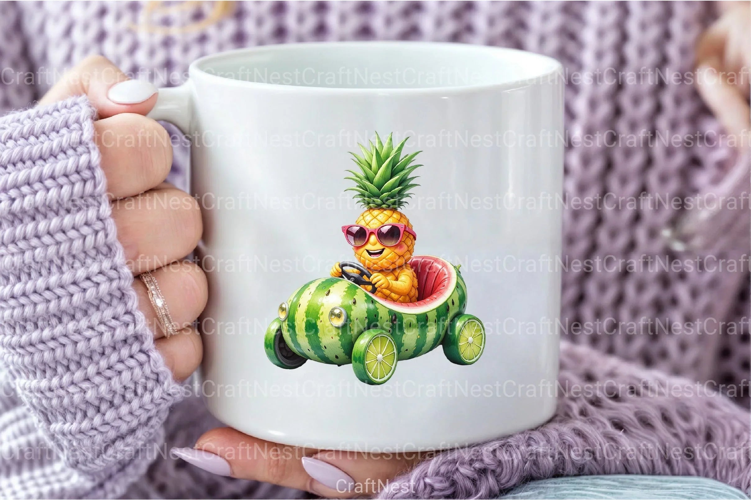 Summer Pineapple Car Clipart Bundle - CraftNest - Digital Crafting and Art