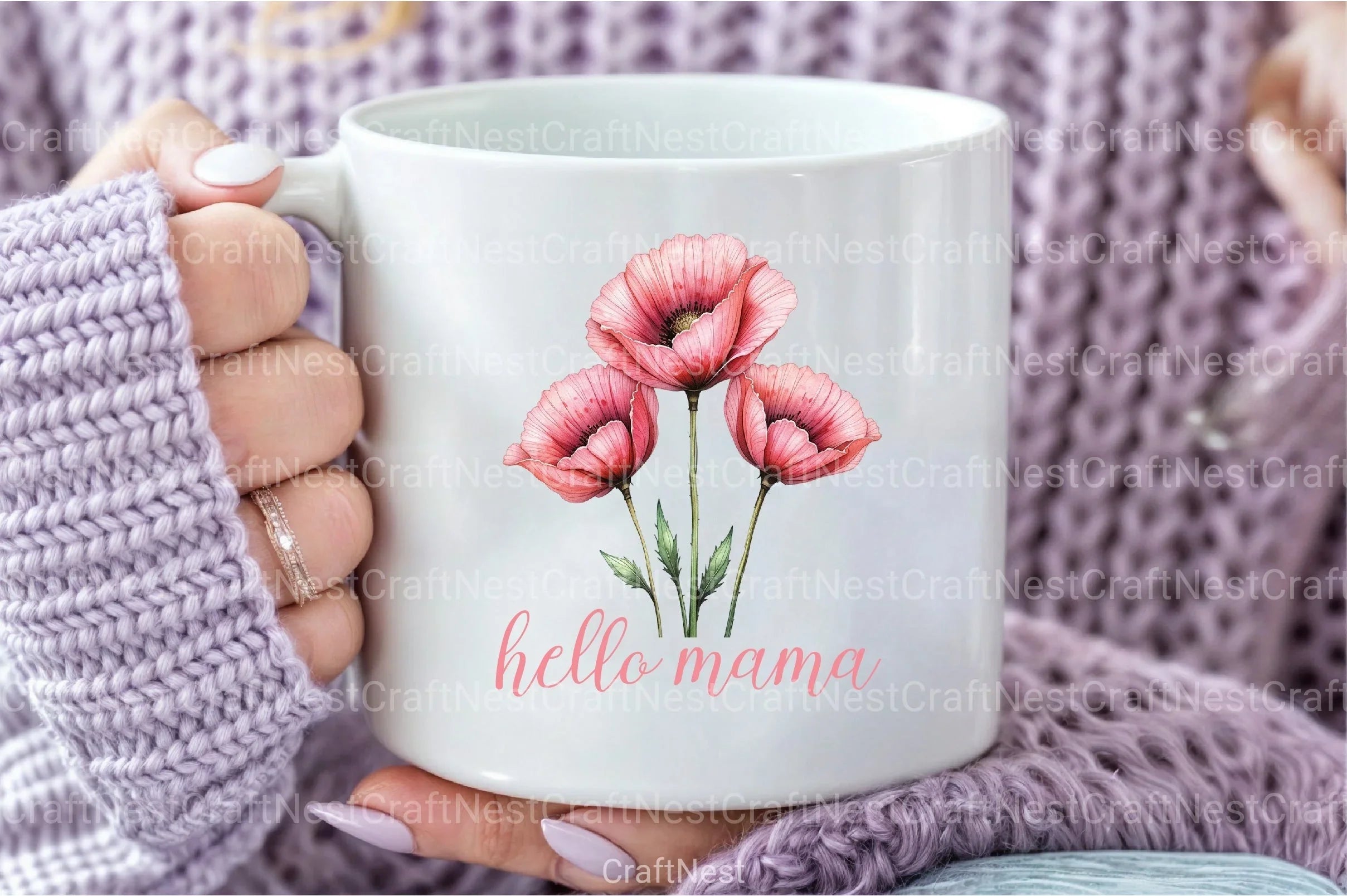 Hello Mama Clipart Bundle - CraftNest - Digital Crafting and Art