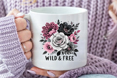 Black & White Flower Bouquet Clipart Bundle - CraftNest - Digital Crafting and Art