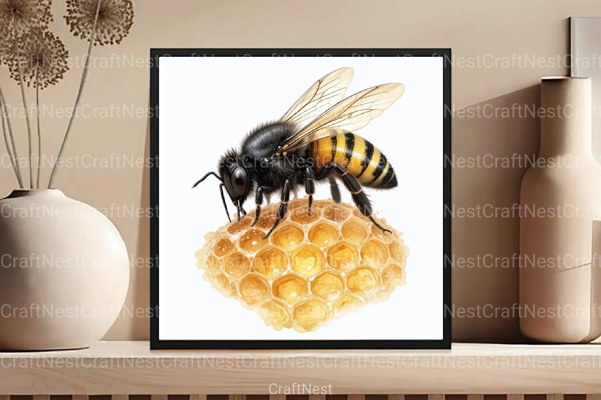 Honey Bee Clipart Bundle  99 - CraftNest - Digital Crafting and Art