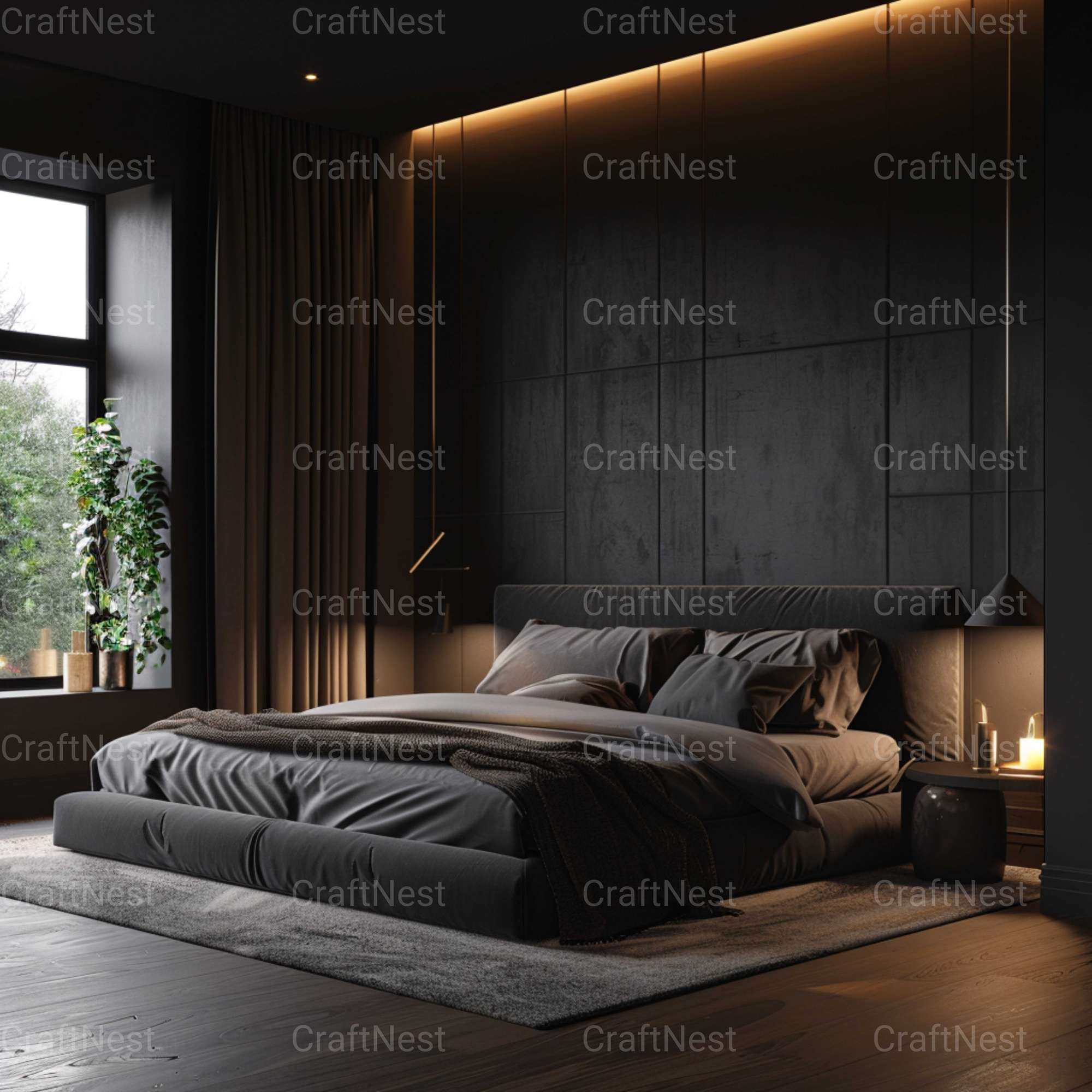 Male Bedroom Stock Images