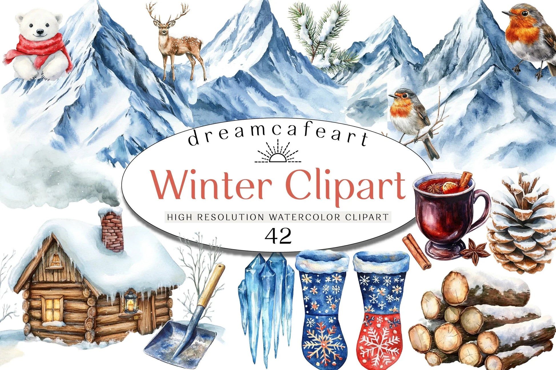 Winter Clipart Bundle - CraftNest - Digital Crafting and Art