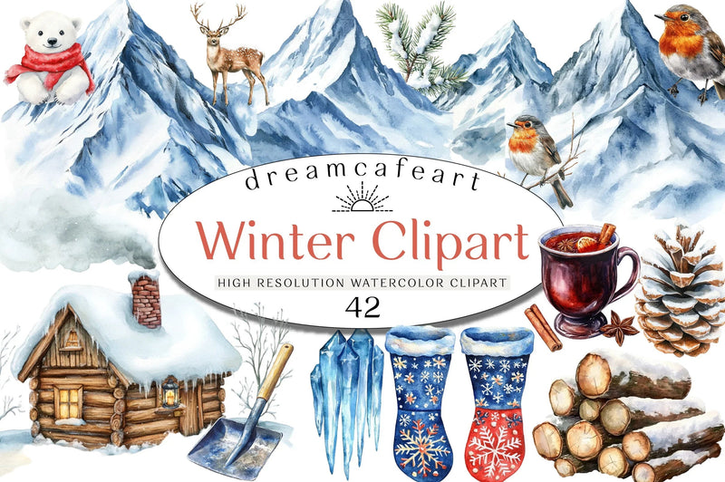 Winter Clipart Bundle - CraftNest - Digital Crafting and Art