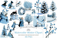 Winter Collection Clipart Bundle - CraftNest - Digital Crafting and Art