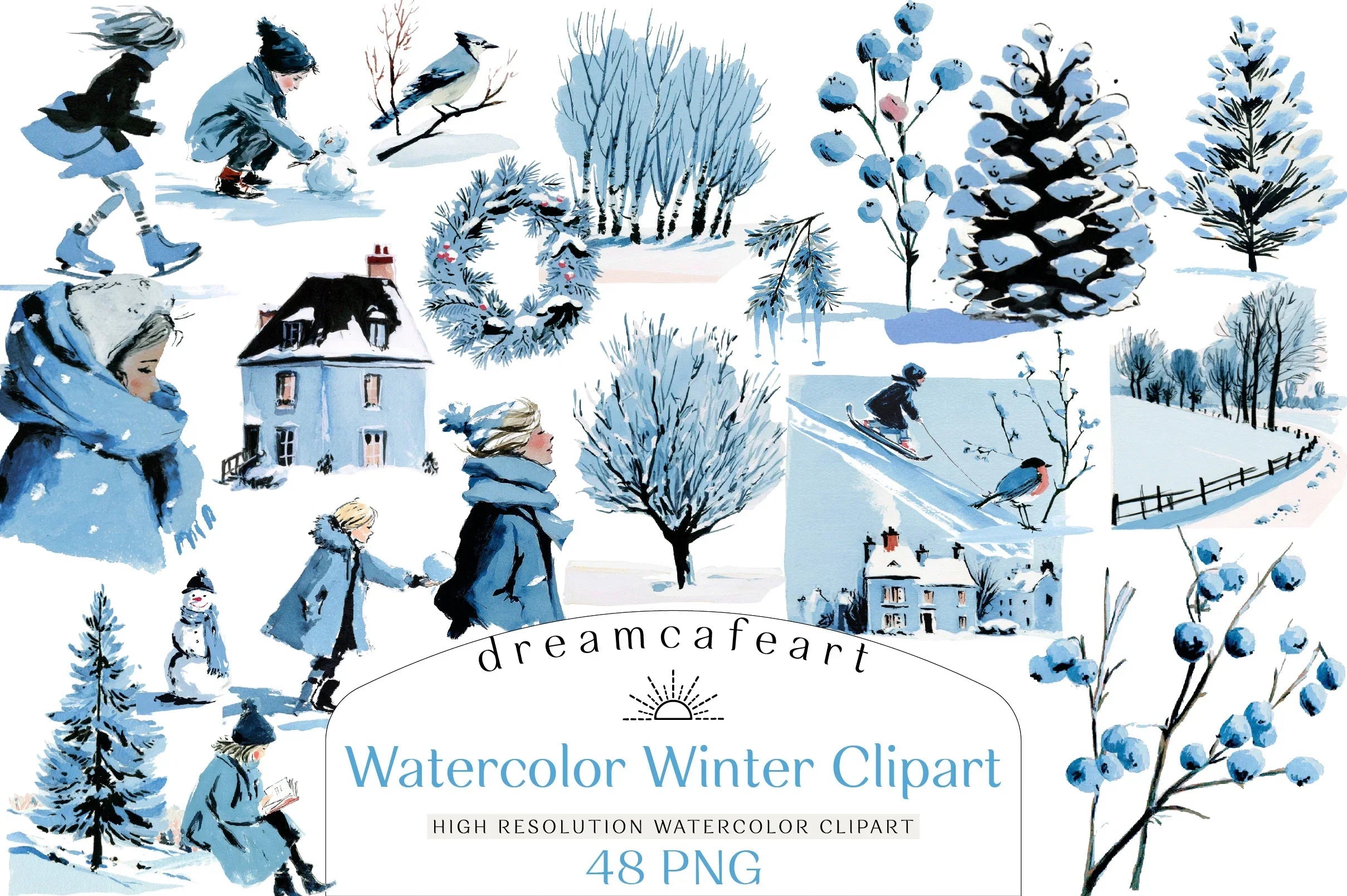 Winter Collection Clipart Bundle - CraftNest - Digital Crafting and Art
