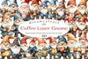 Coffee Lover Gnome Clipart Bundle