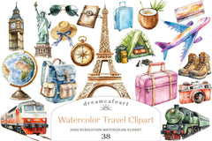 Travel Clipart Bundle - CraftNest - Digital Crafting and Art