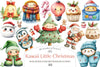 Kawaii Christmas Clipart Bundle