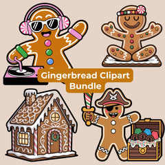 Gingerbread Clipart Bundle - CraftNest - Digital Crafting and Art