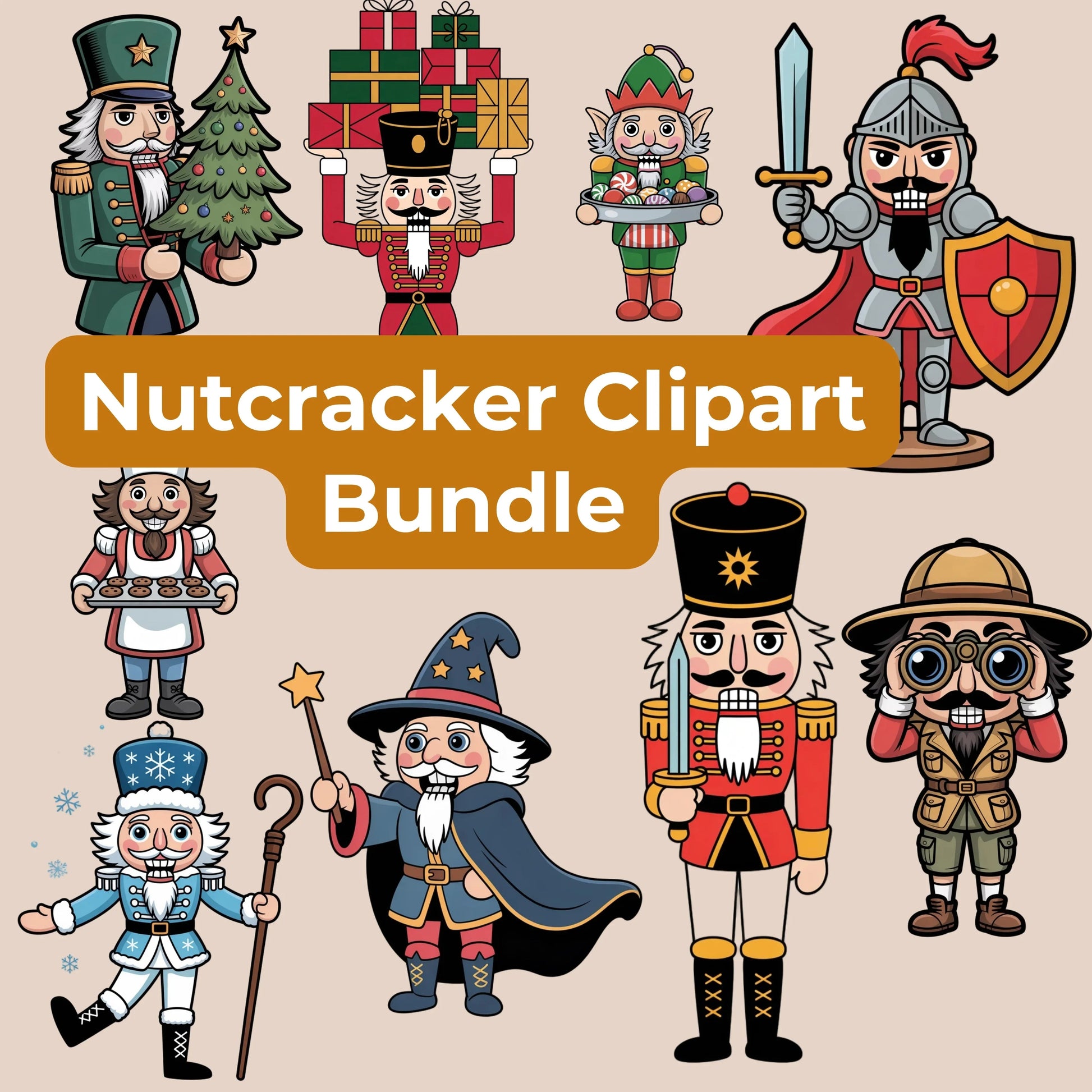 Nutcracker Clipart Bundle - CraftNest - Digital Crafting and Art