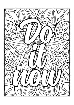 Motivational Quotes Coloring Book 2 - CraftNest - Digital Crafting and Art