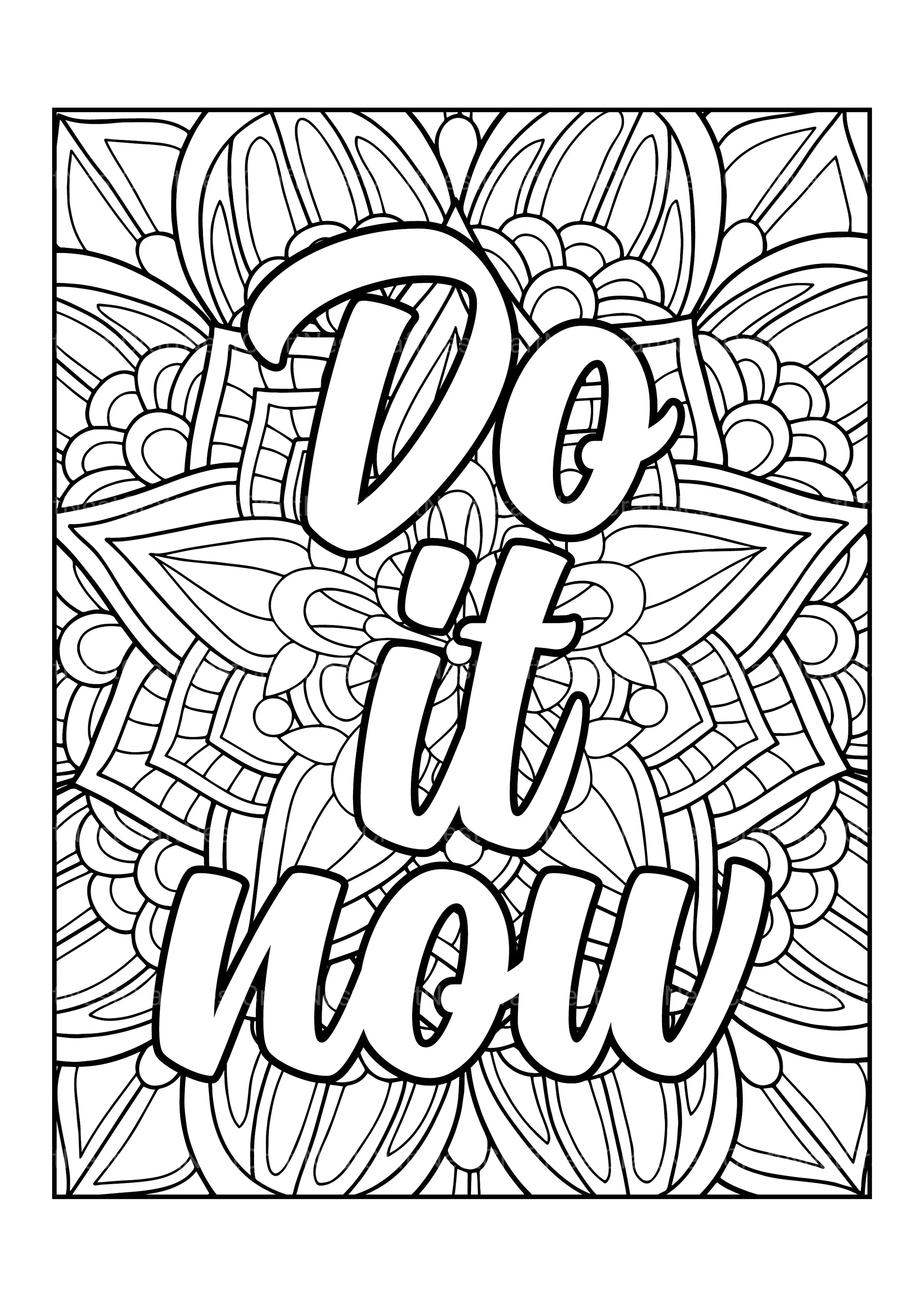 Motivational Quotes Coloring Book 2 - CraftNest - Digital Crafting and Art