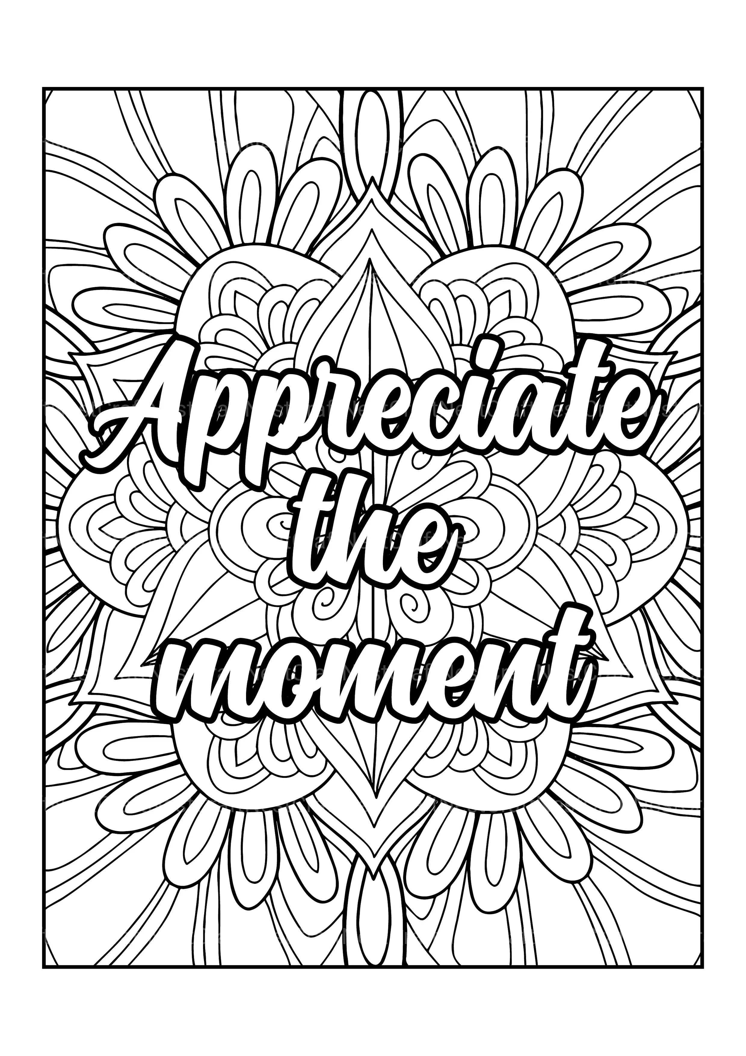 Motivational Quotes Coloring Book 2 - CraftNest - Digital Crafting and Art