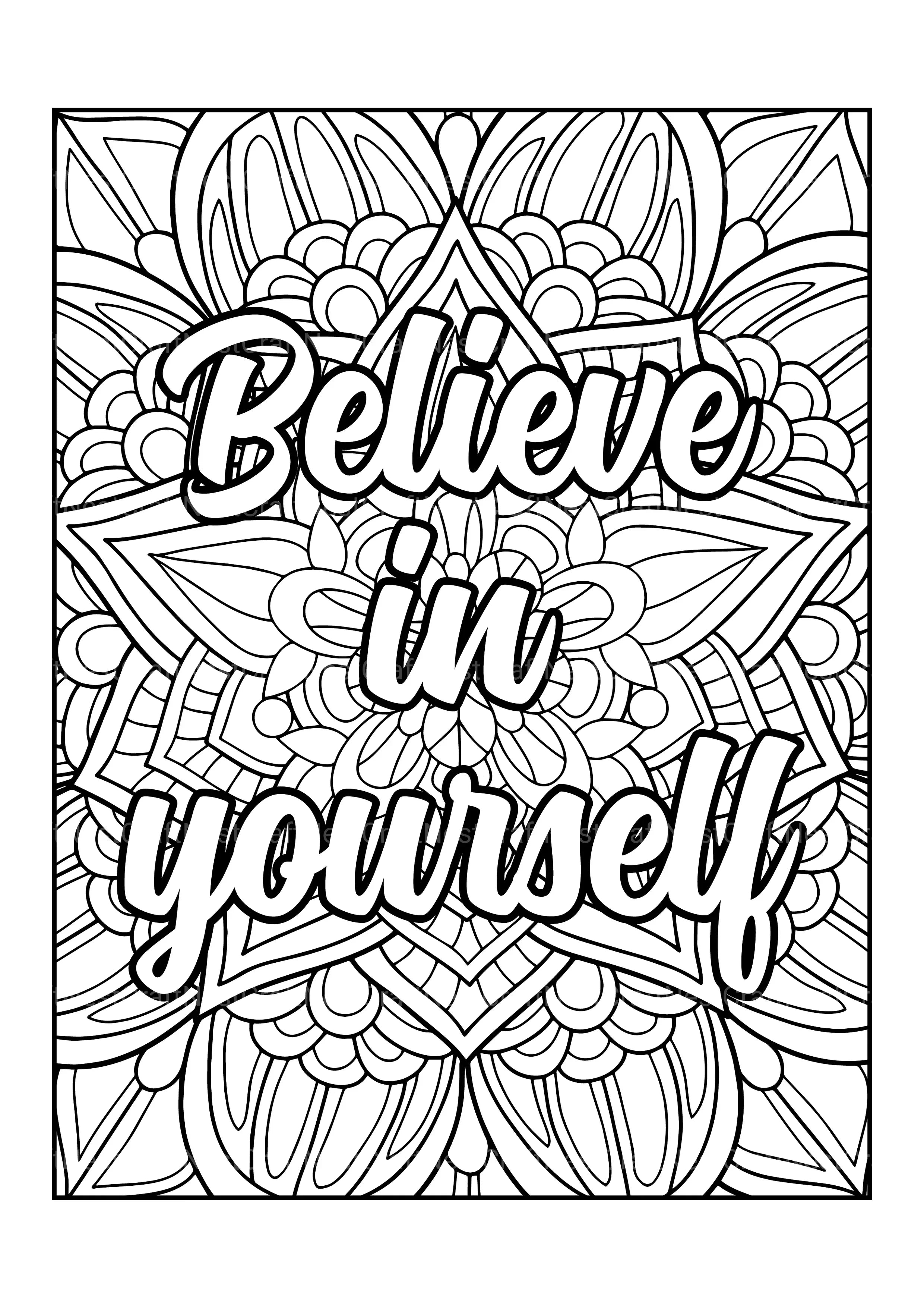 Motivational Quotes Coloring Book 2 - CraftNest - Digital Crafting and Art