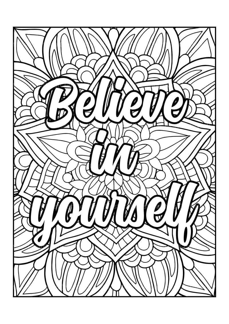 Motivational Quotes Coloring Book 2 - CraftNest - Digital Crafting and Art