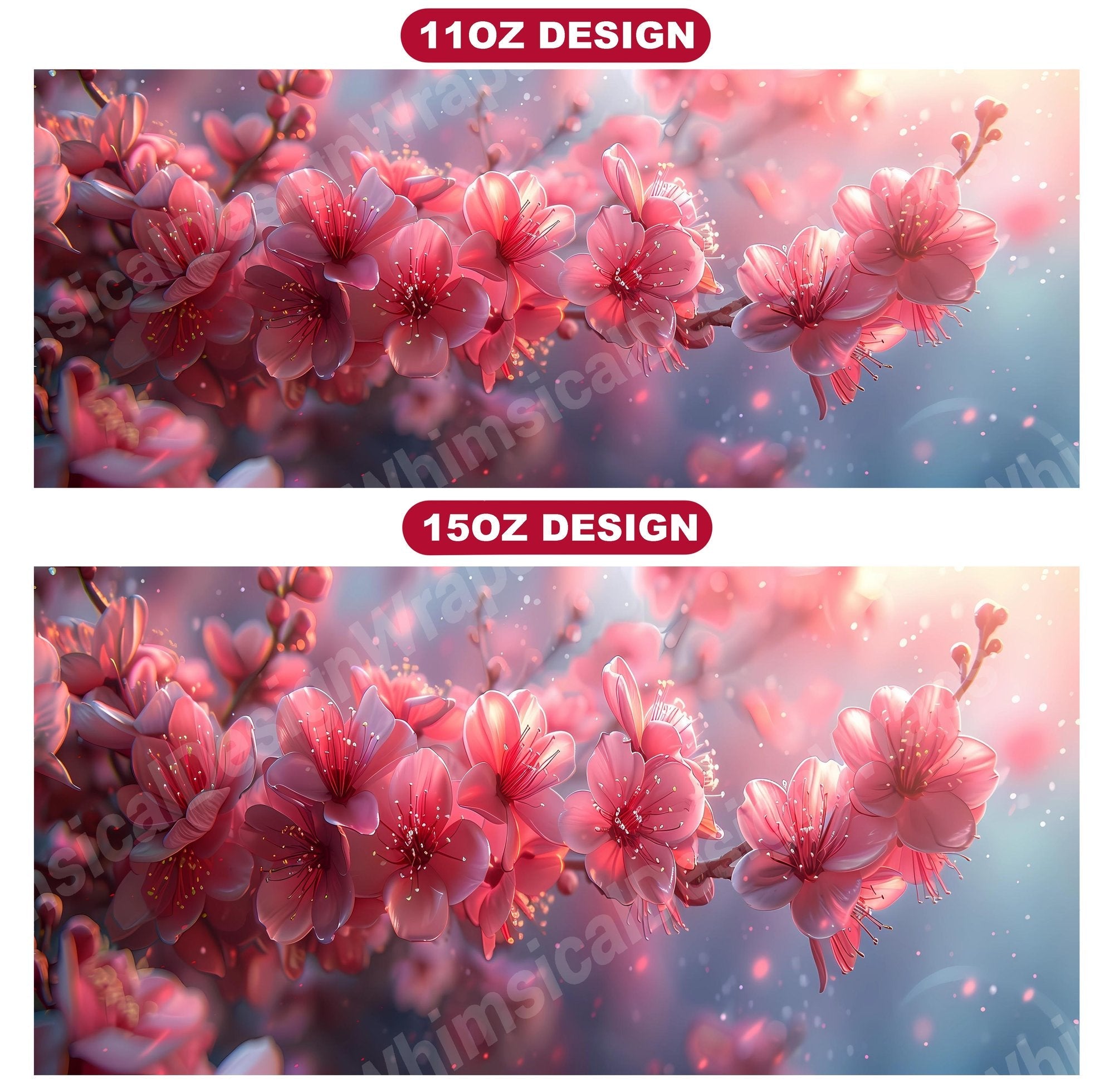 Flower Cherry 6 Mug Wrap