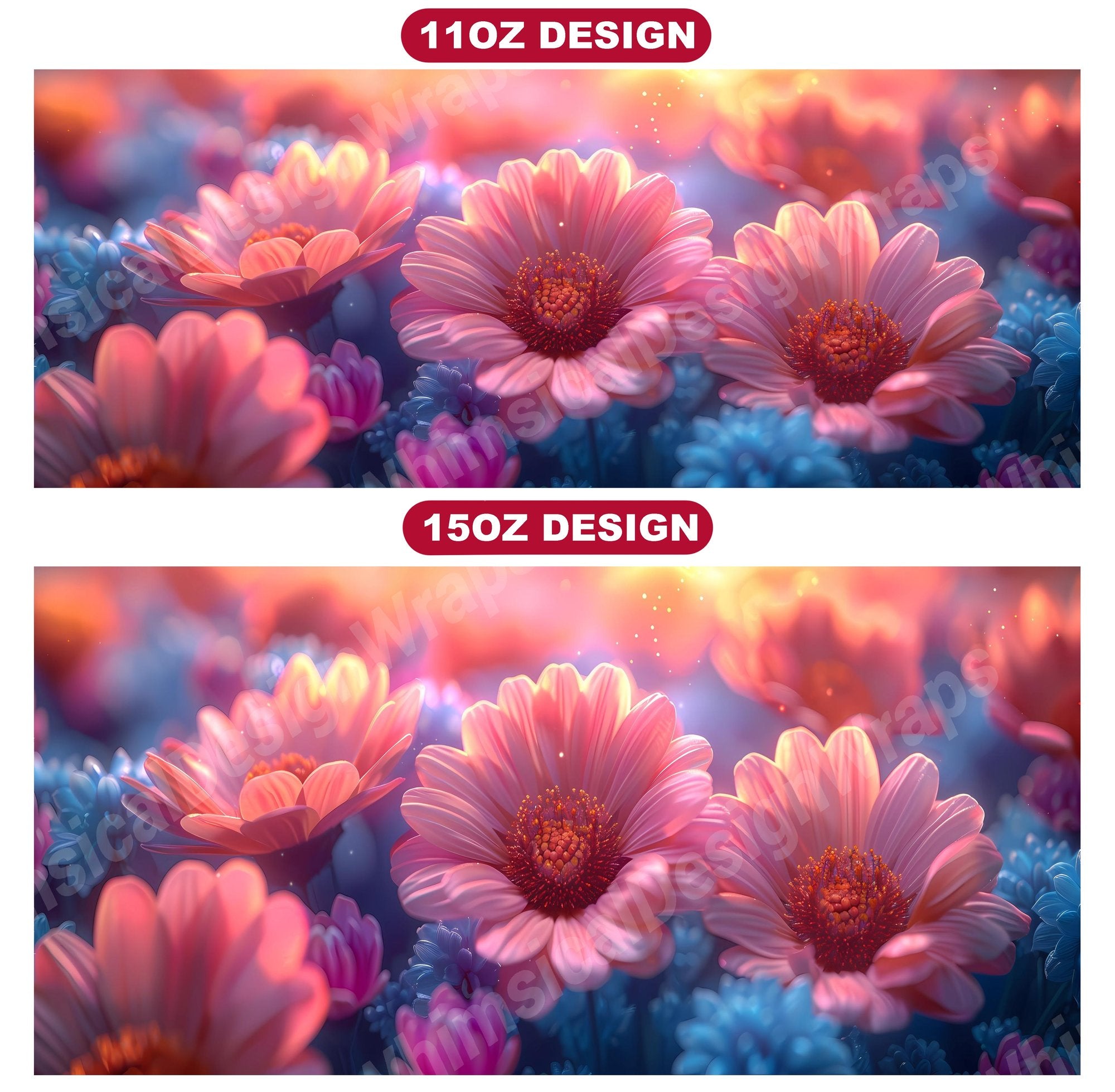 Flower Daisies 3 Mug Wrap