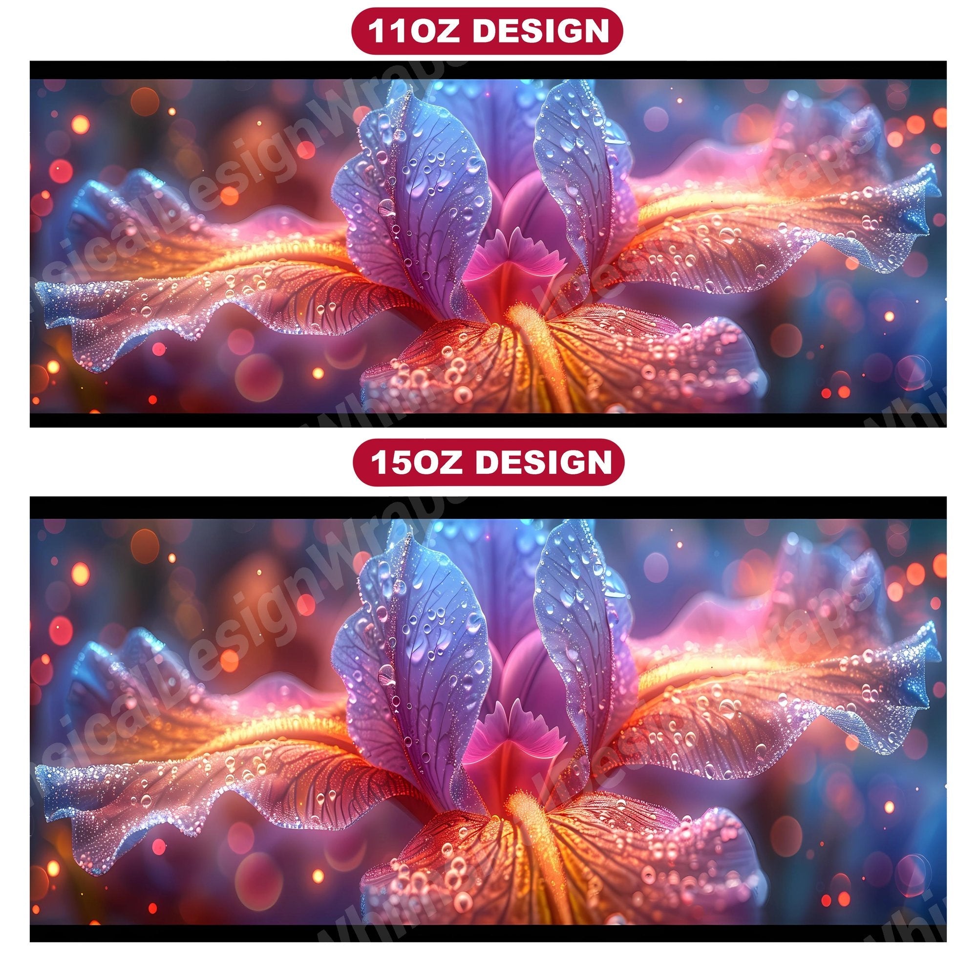 Flower Irises 7 Mug Wrap