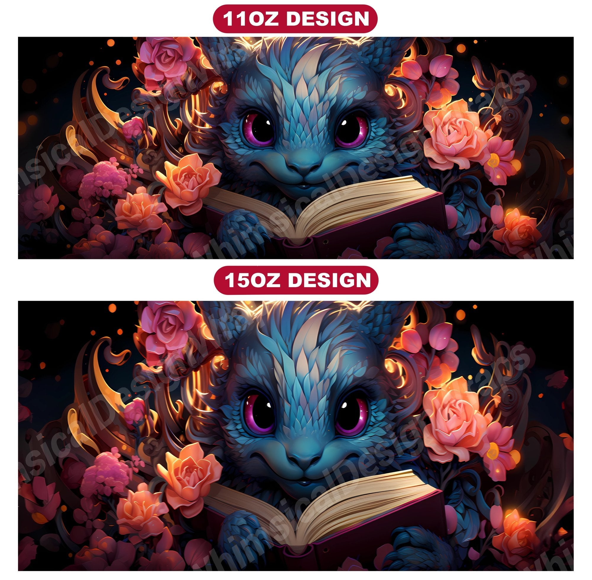 Kawaii Dragons 1 Mug Wrap