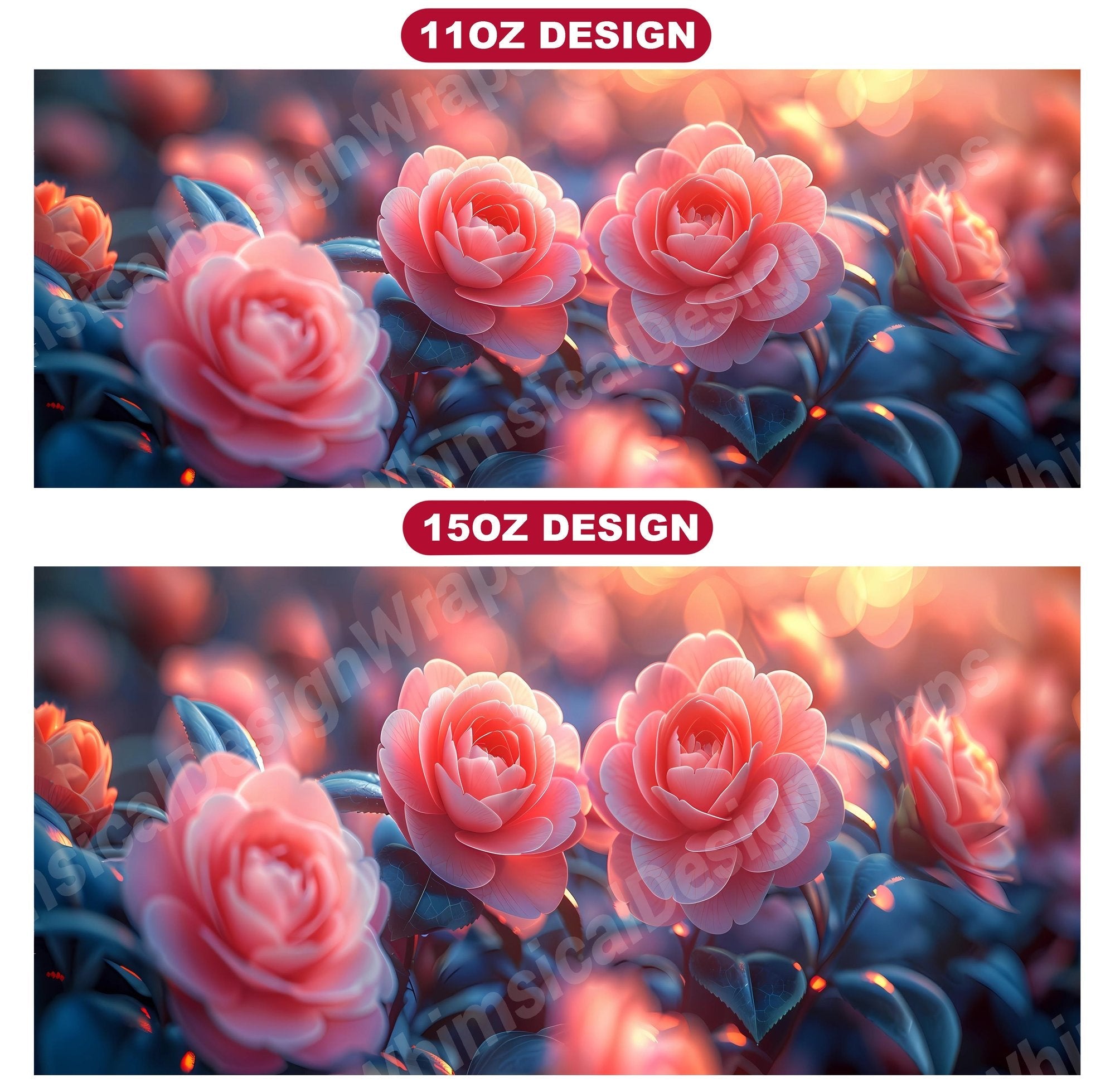 Flower Camellias 2 Mug Wrap