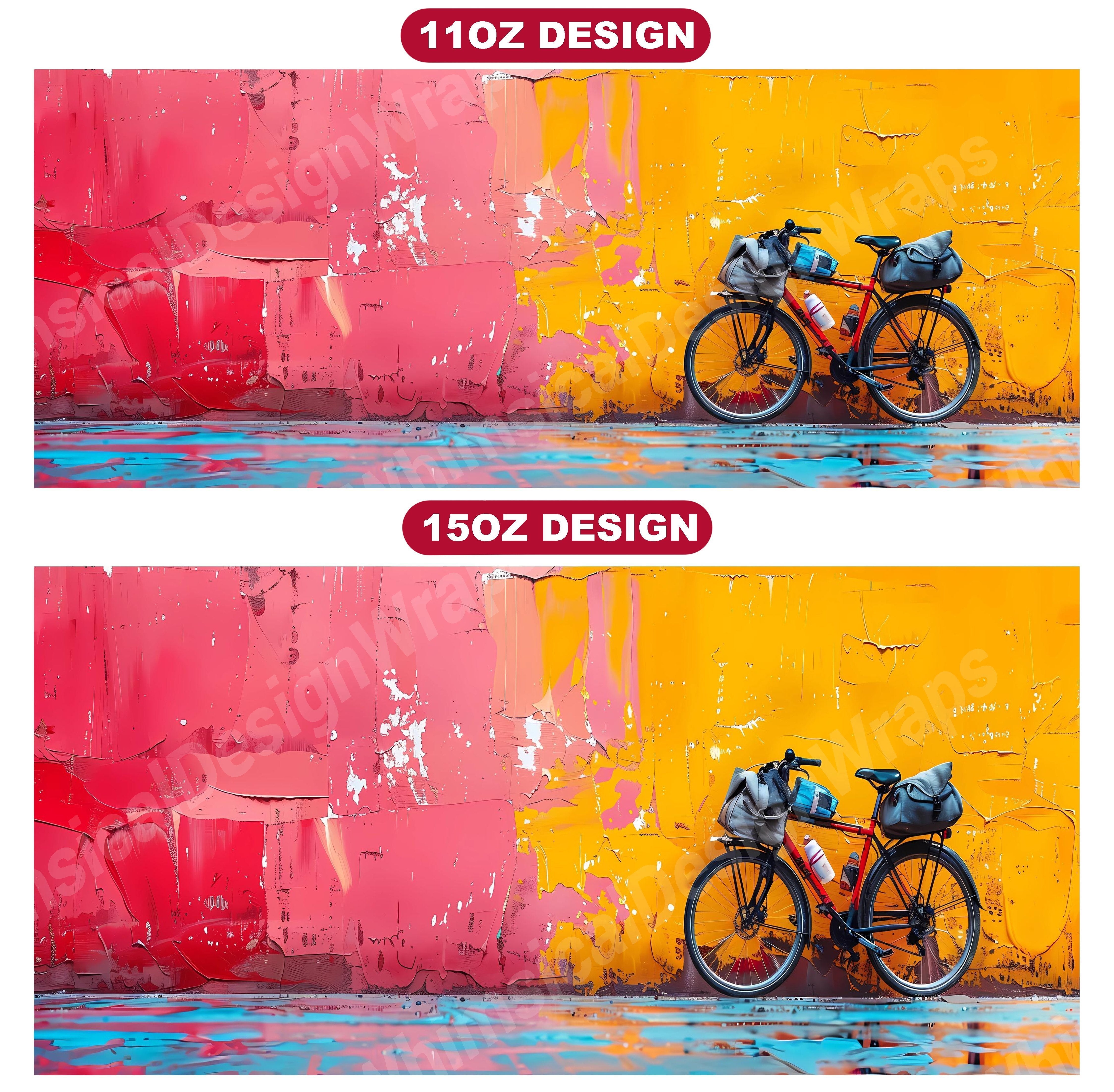 Bicycle Riding 5 Mug Wrap