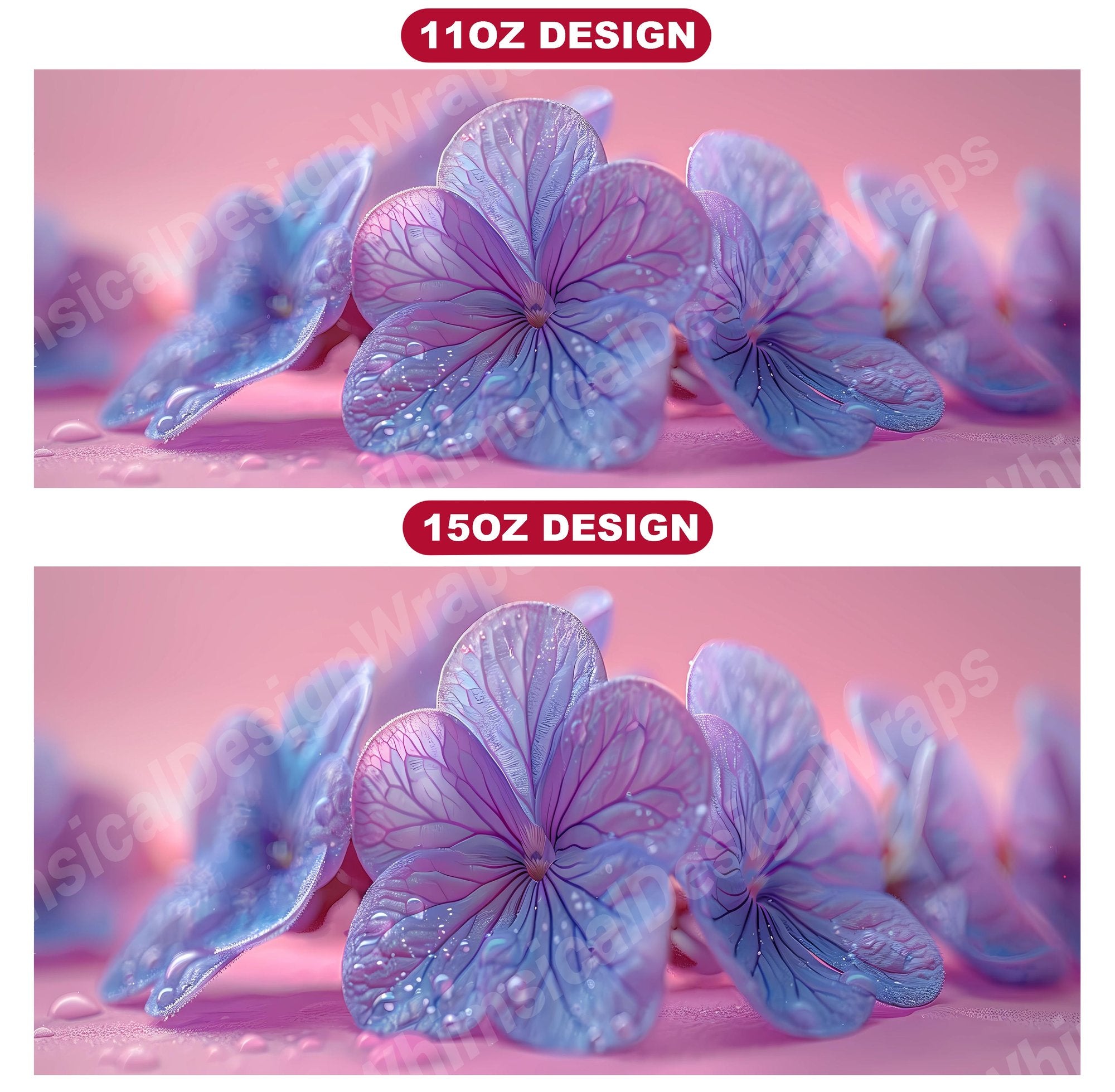 Flower Violets 1 Mug Wrap