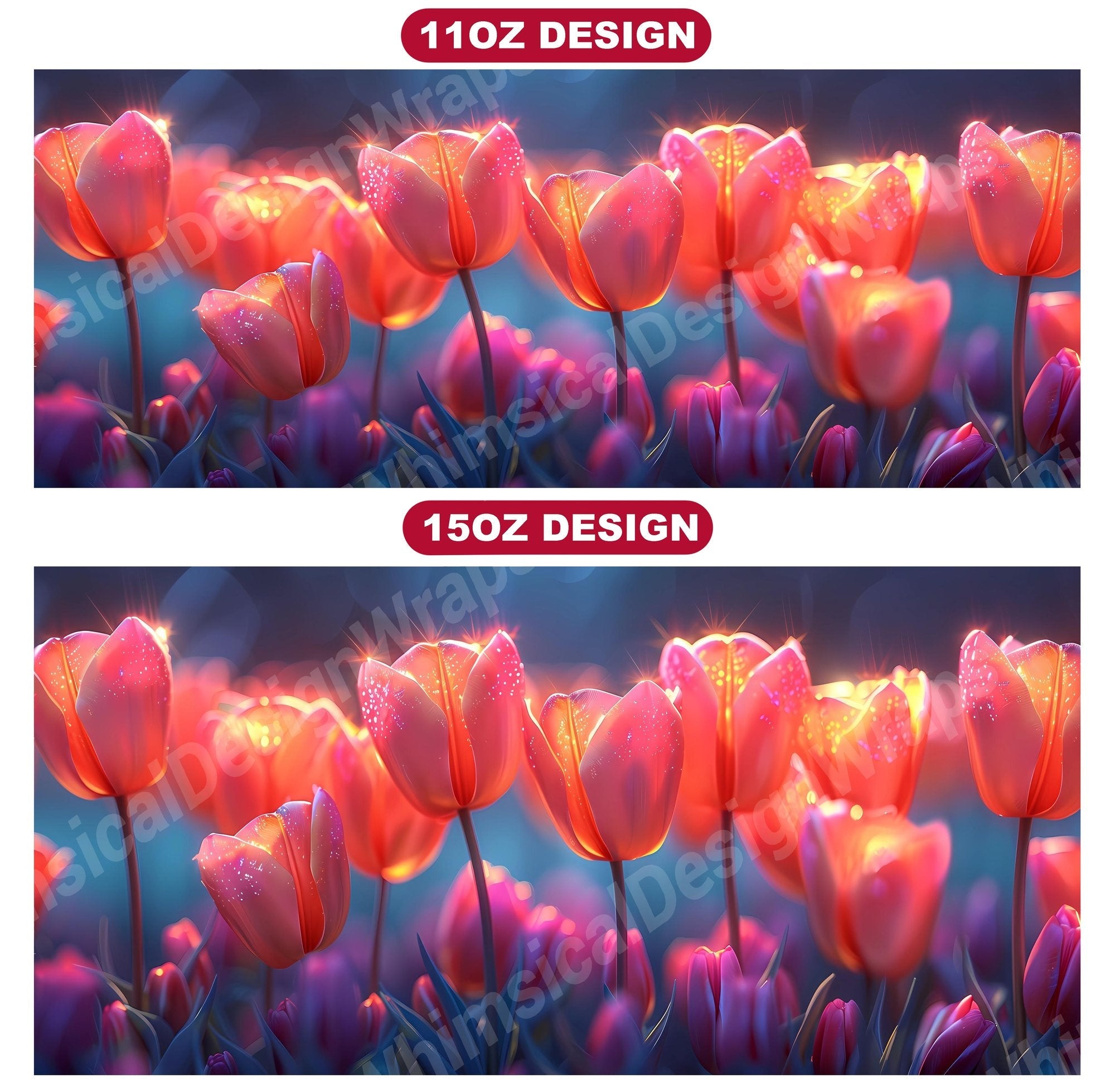Flower Tulips 2 Mug Wrap