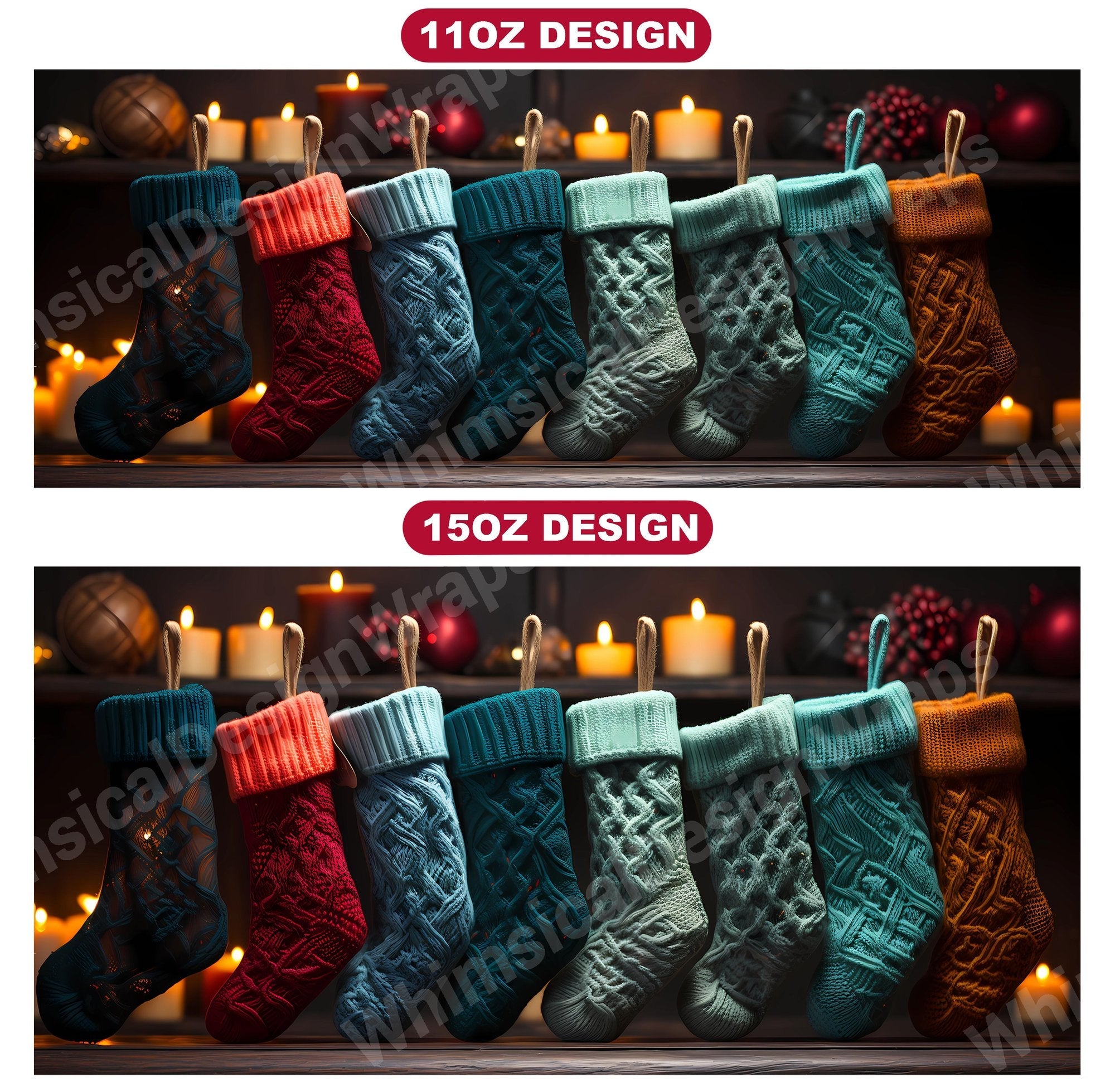 Christmas Stockings Mug Wrap