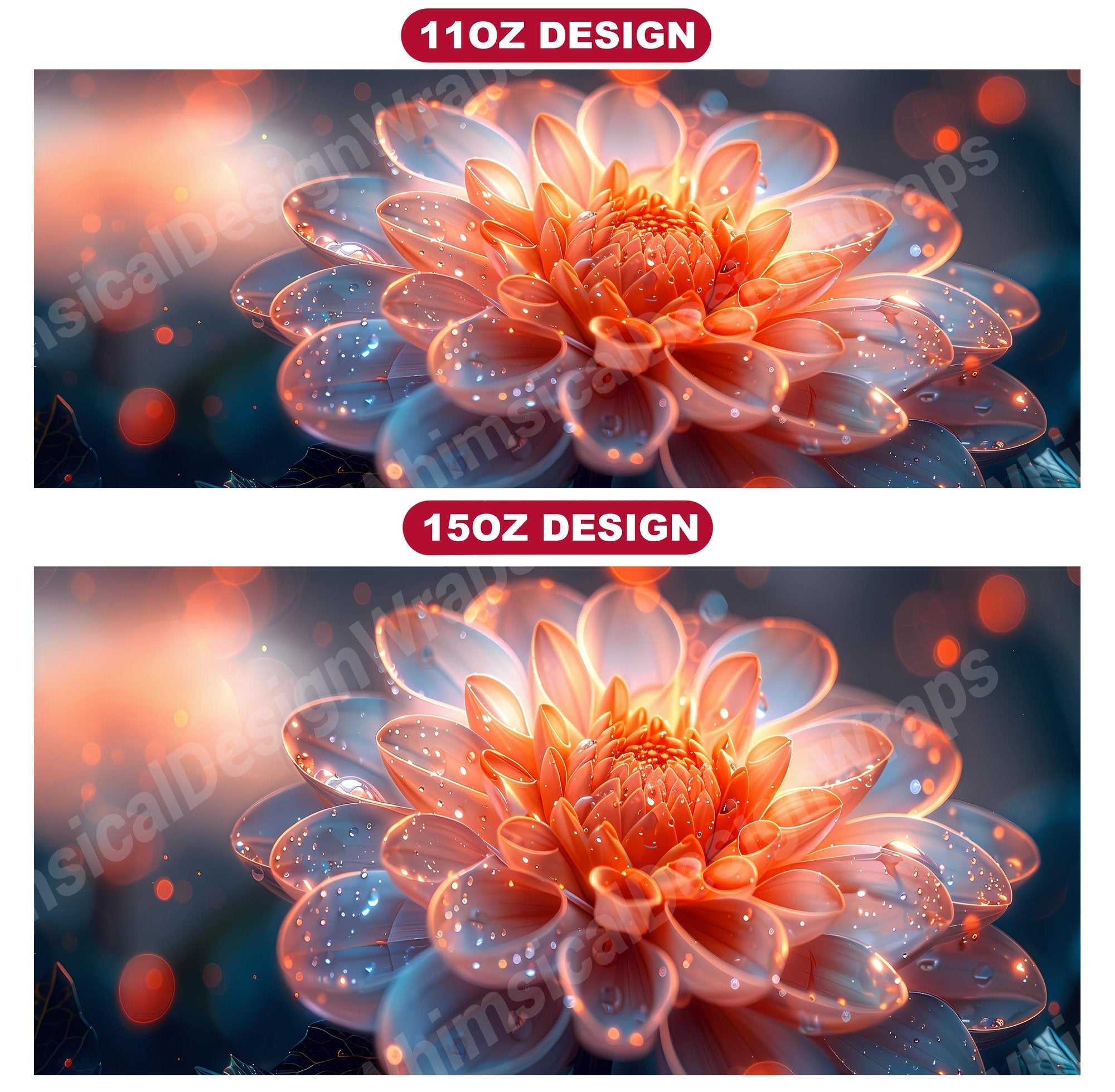 Flower Dahlias 2 Mug Wrap