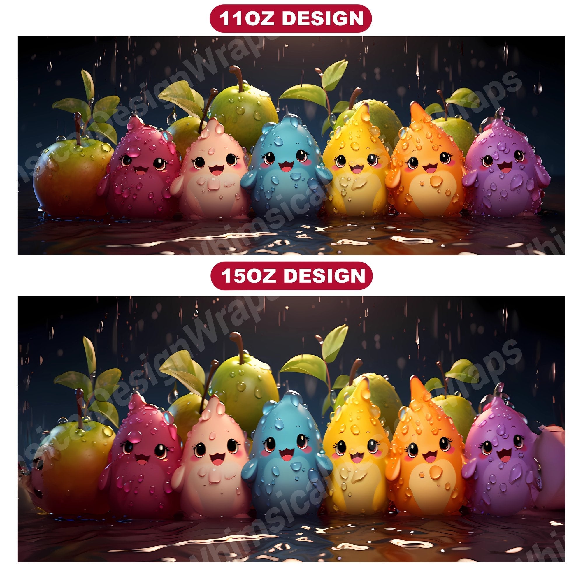 Kawaii Food 2 Mug Wrap