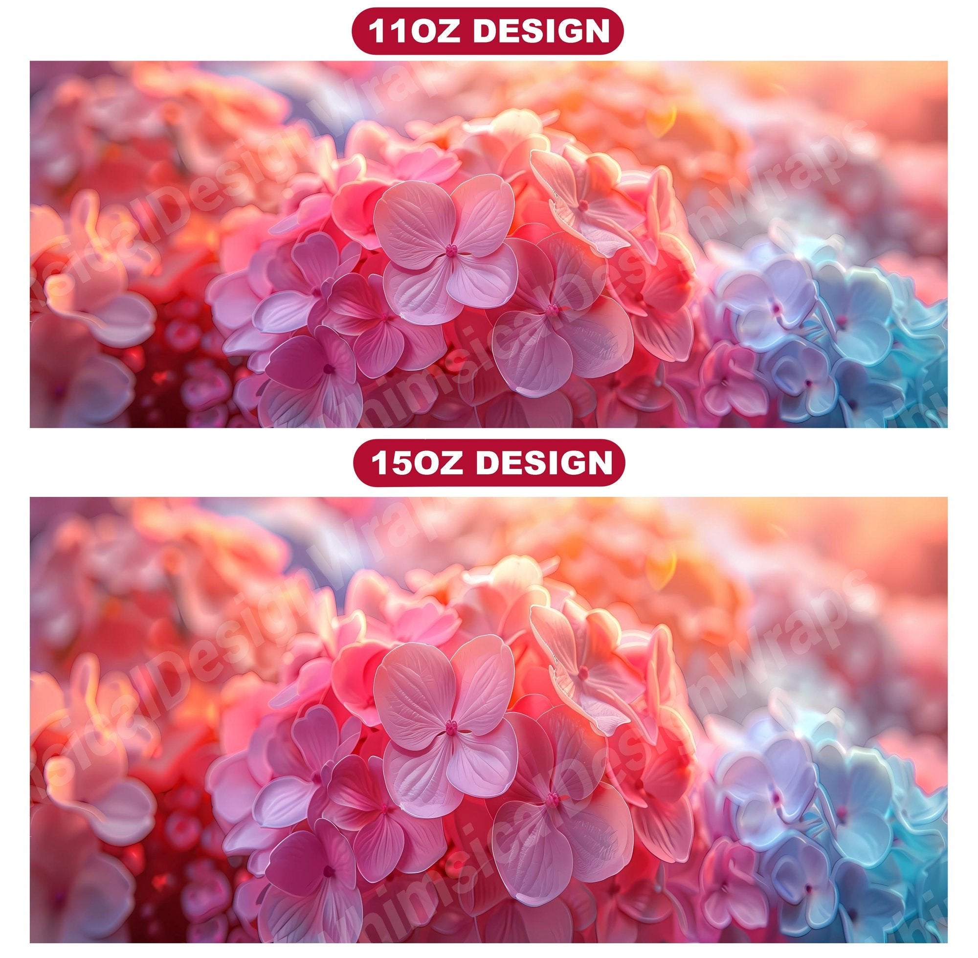 Flower Hydrangeas 7 Mug Wrap