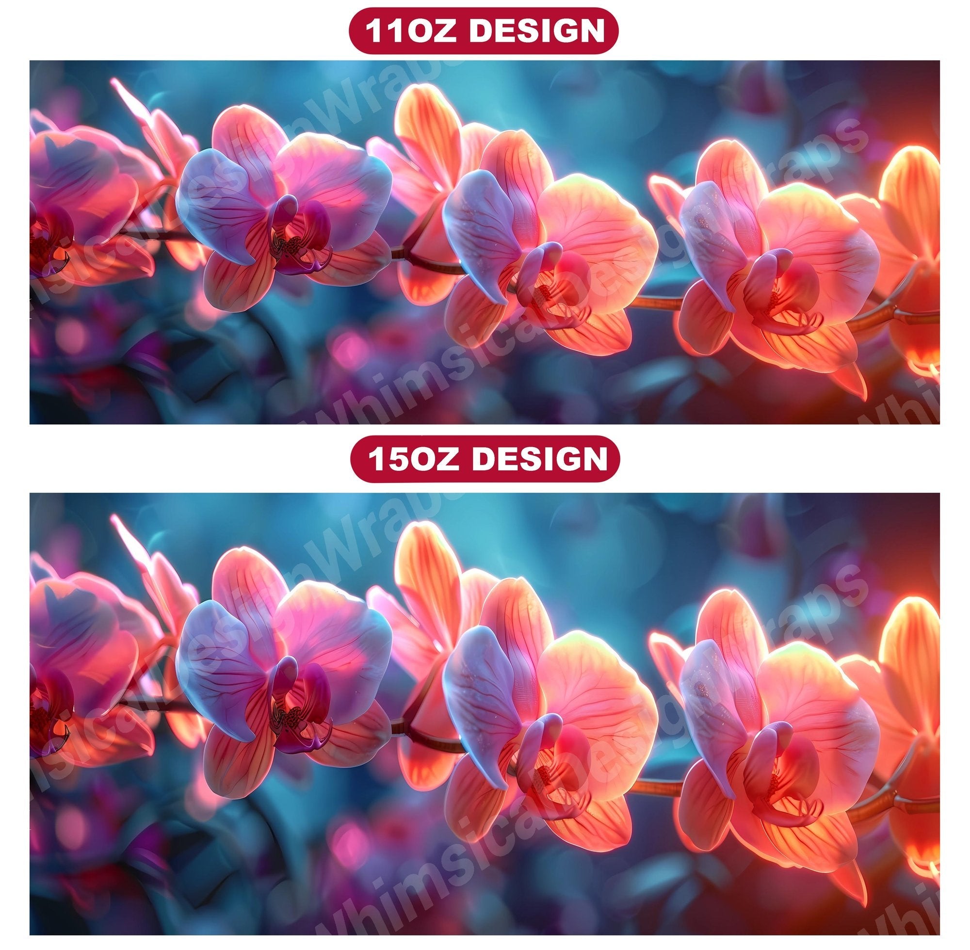 Flower Orchids 5 Mug Wrap
