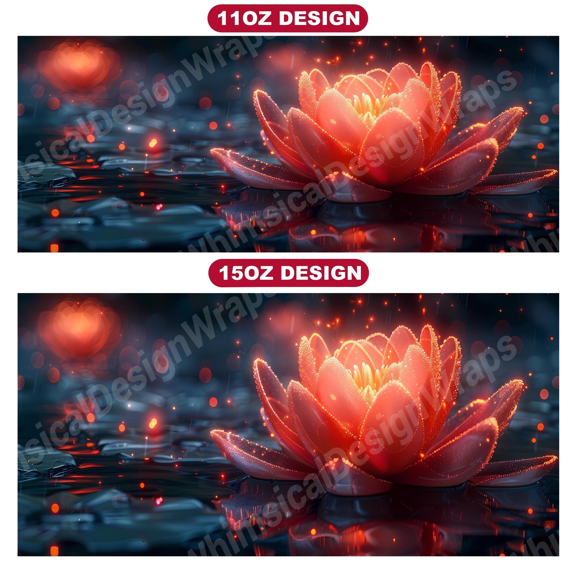 Flower Lotus 2 Mug Wrap