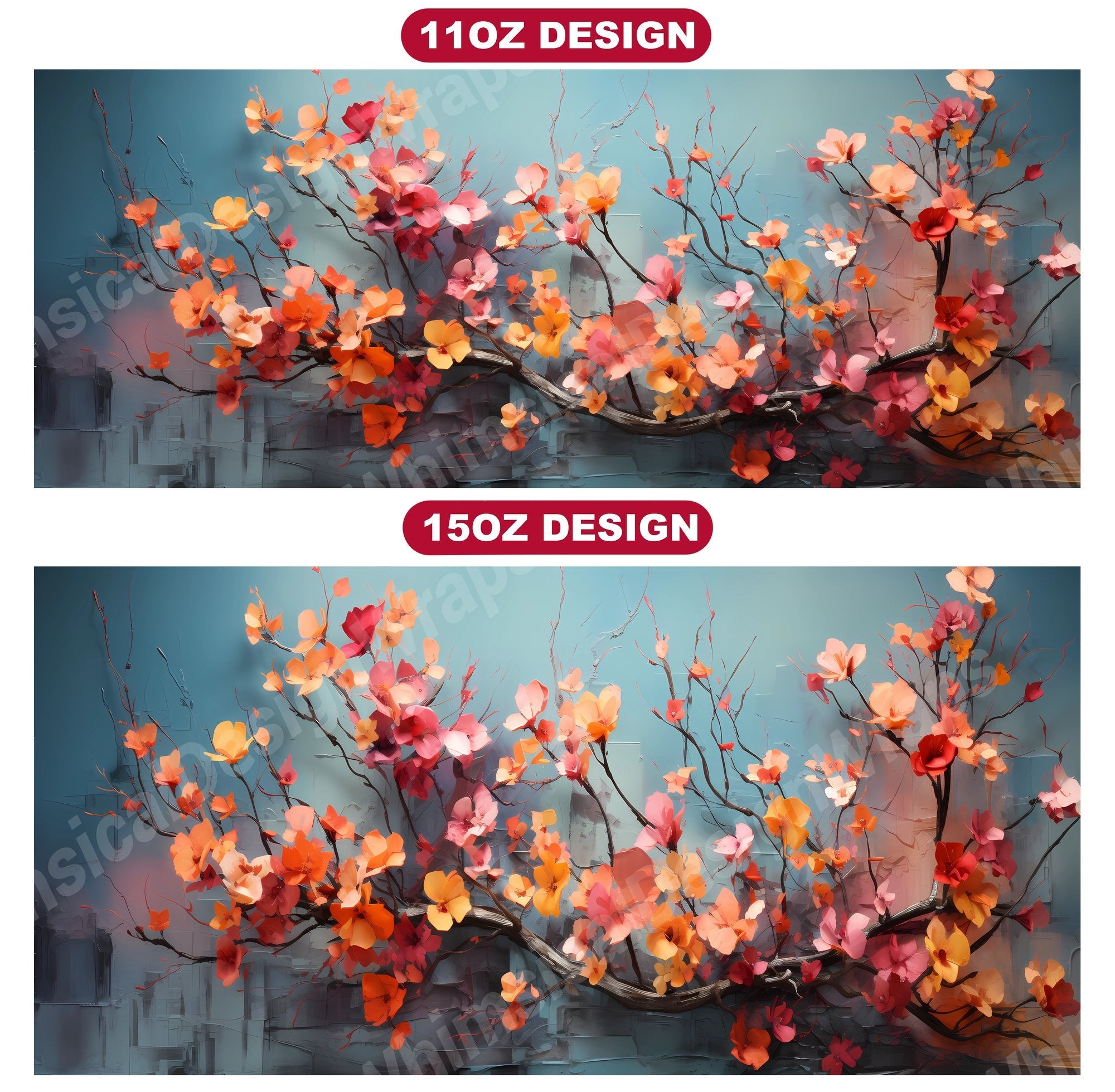 Grunge Spring 7 Mug Wrap