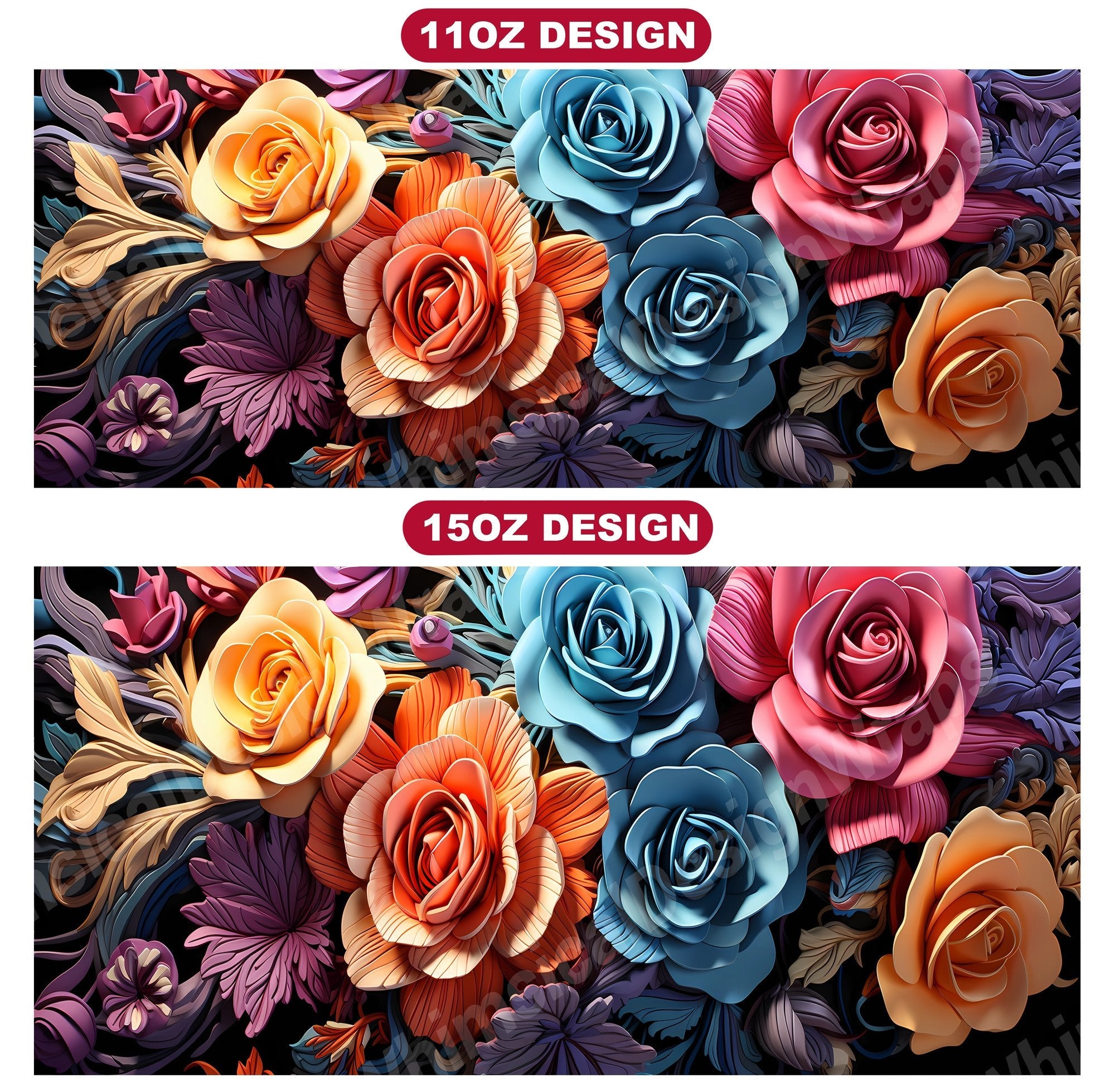 Floral Spring 9 Mug Wrap