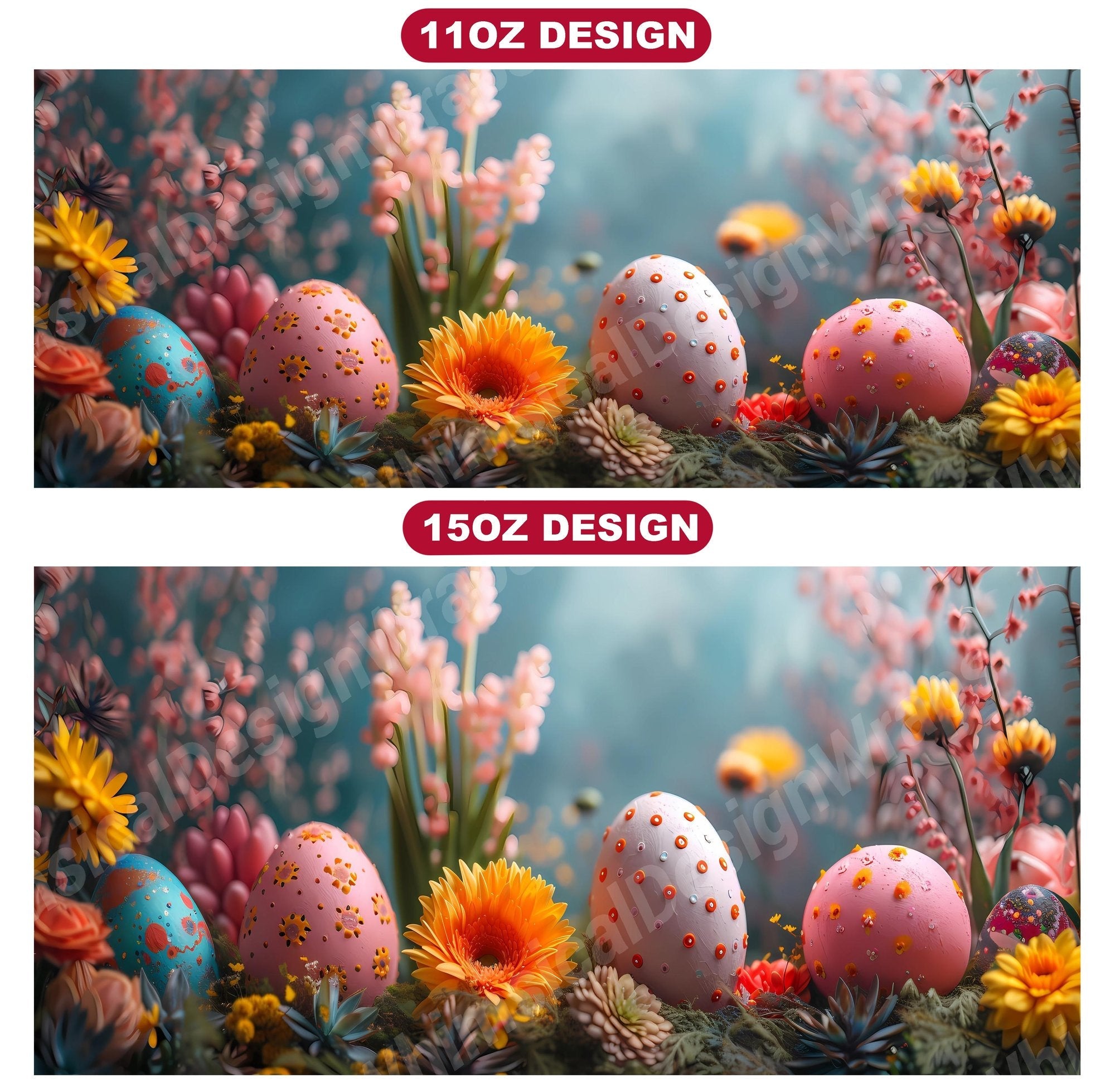 Boho Easter 7 Mug Wrap
