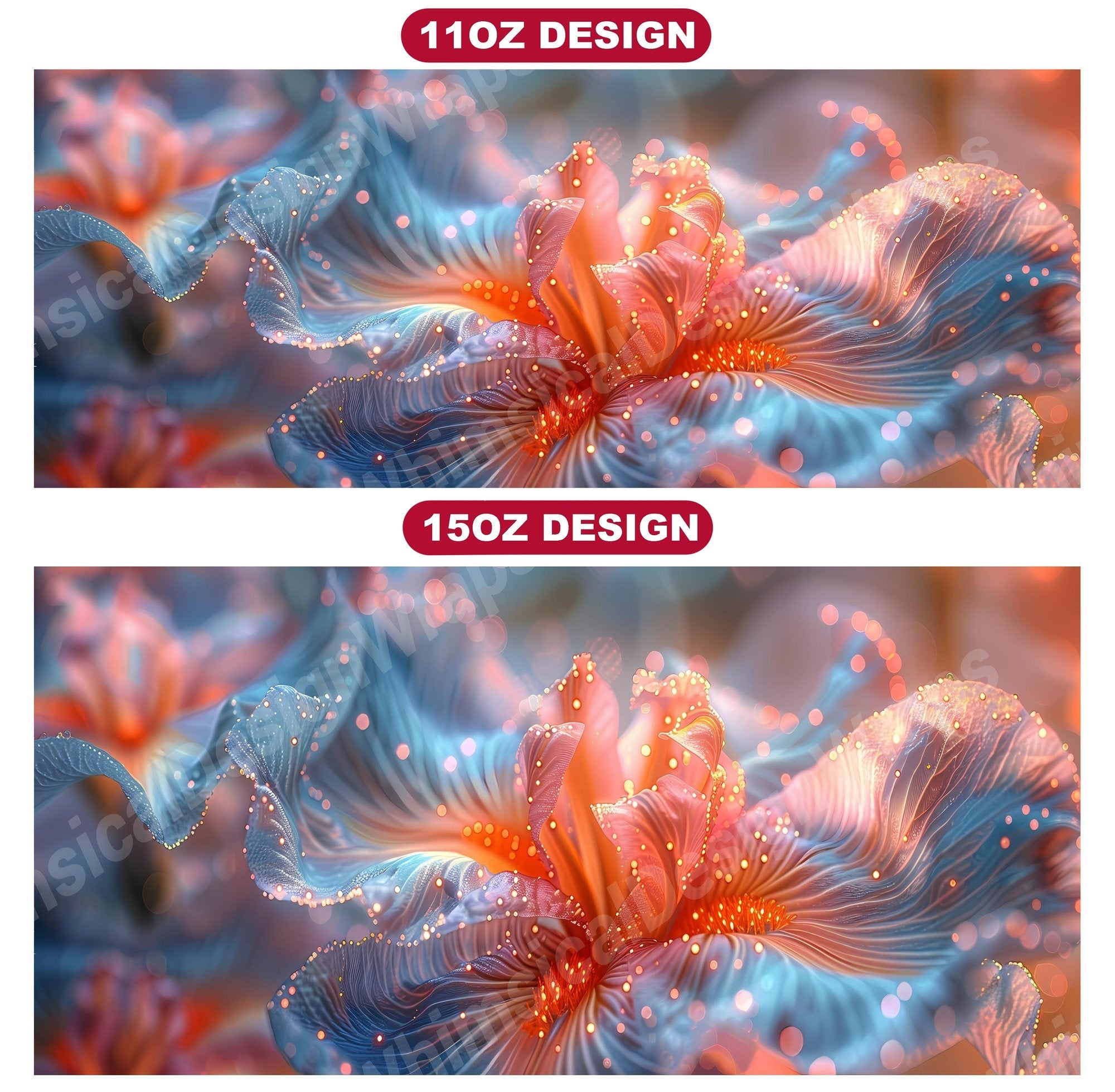 Flower Irises 6 Mug Wrap