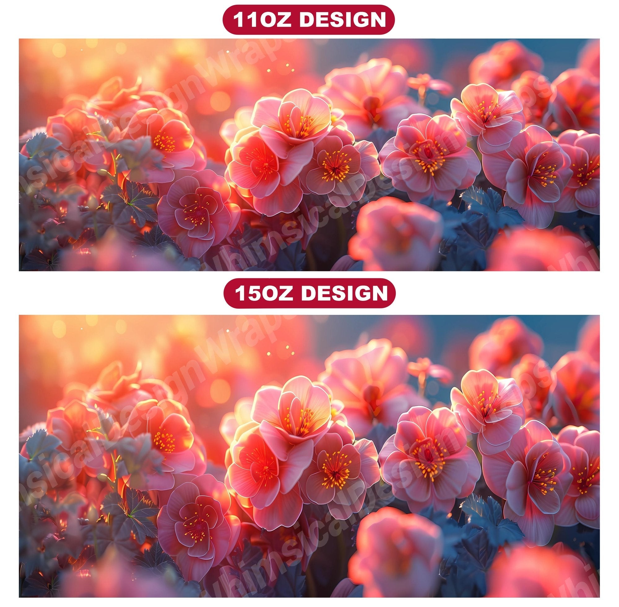 Flower Begonias 1 Mug Wrap