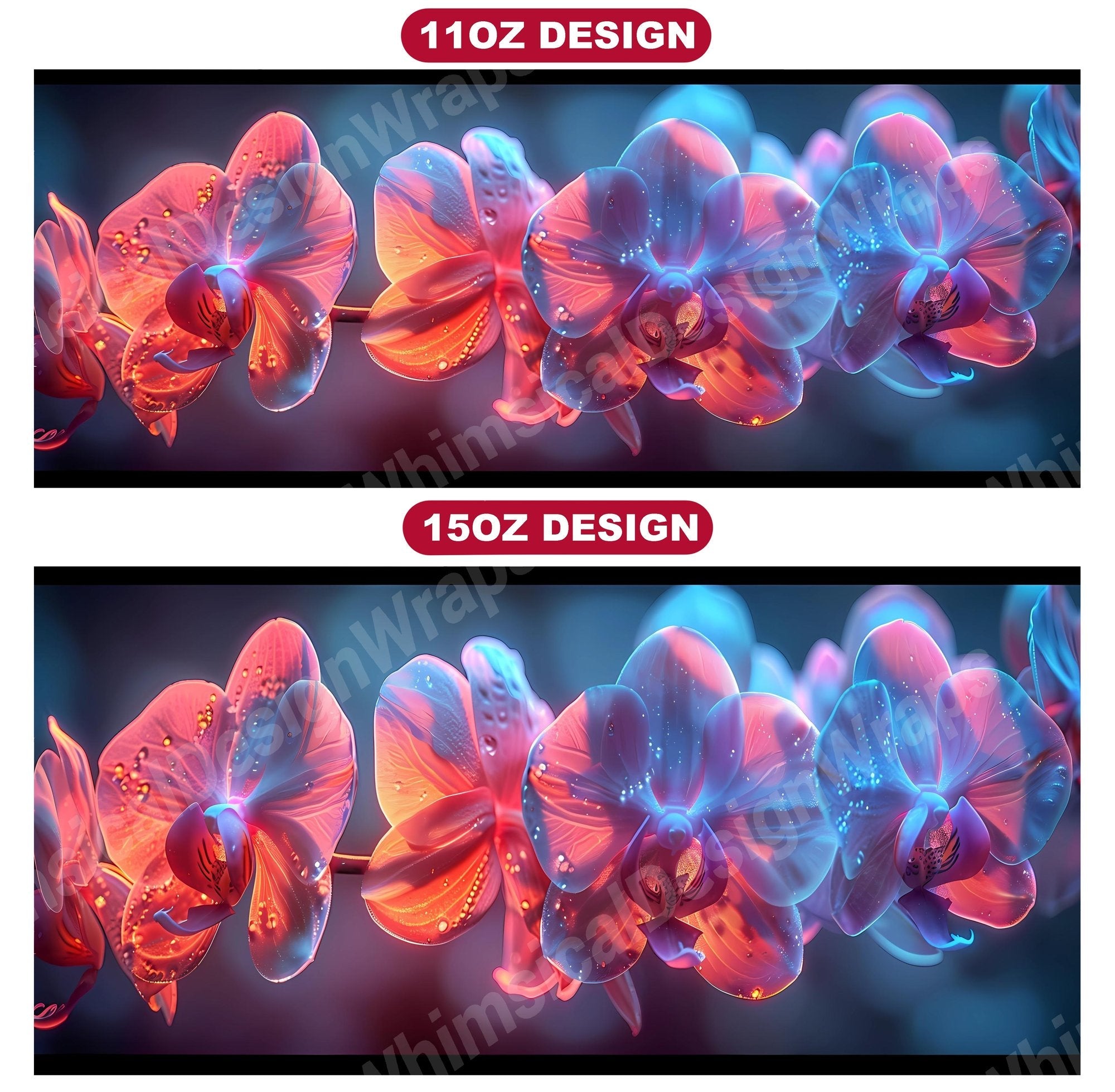 Flower Orchids 4 Mug Wrap