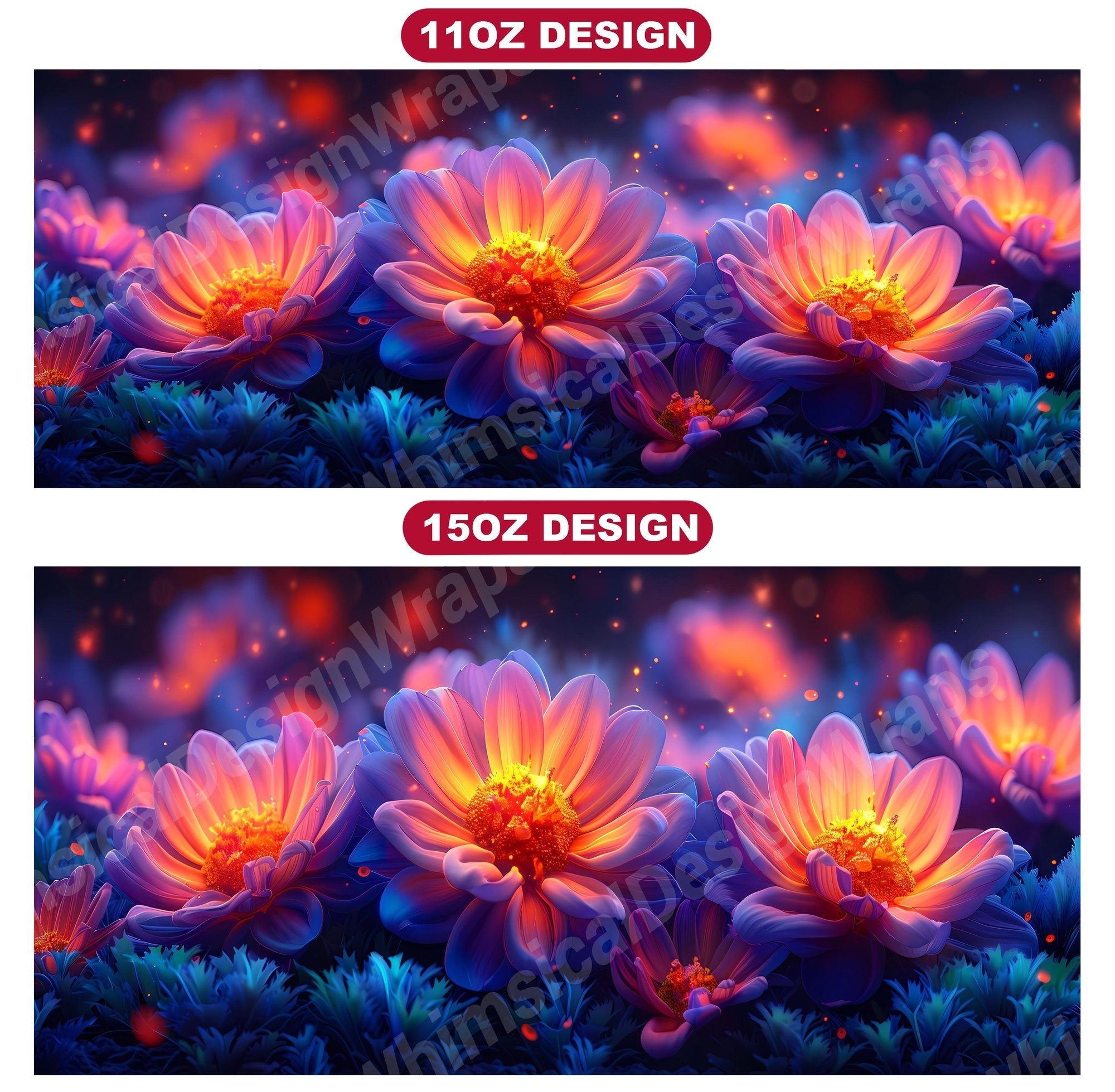 Flower Asters 6 Mug Wrap