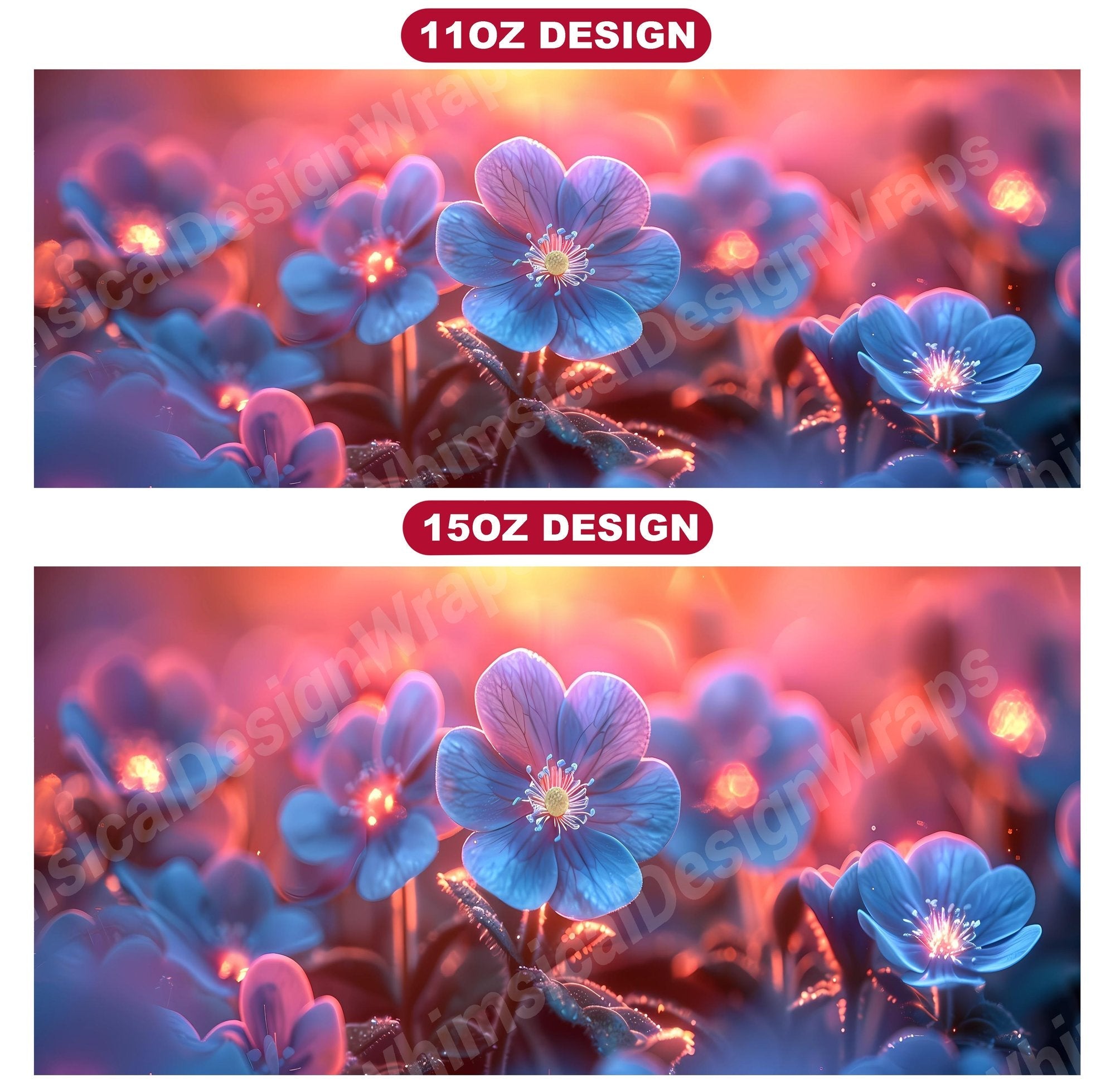 Flower Forget-Me-Nots 5 Mug Wrap