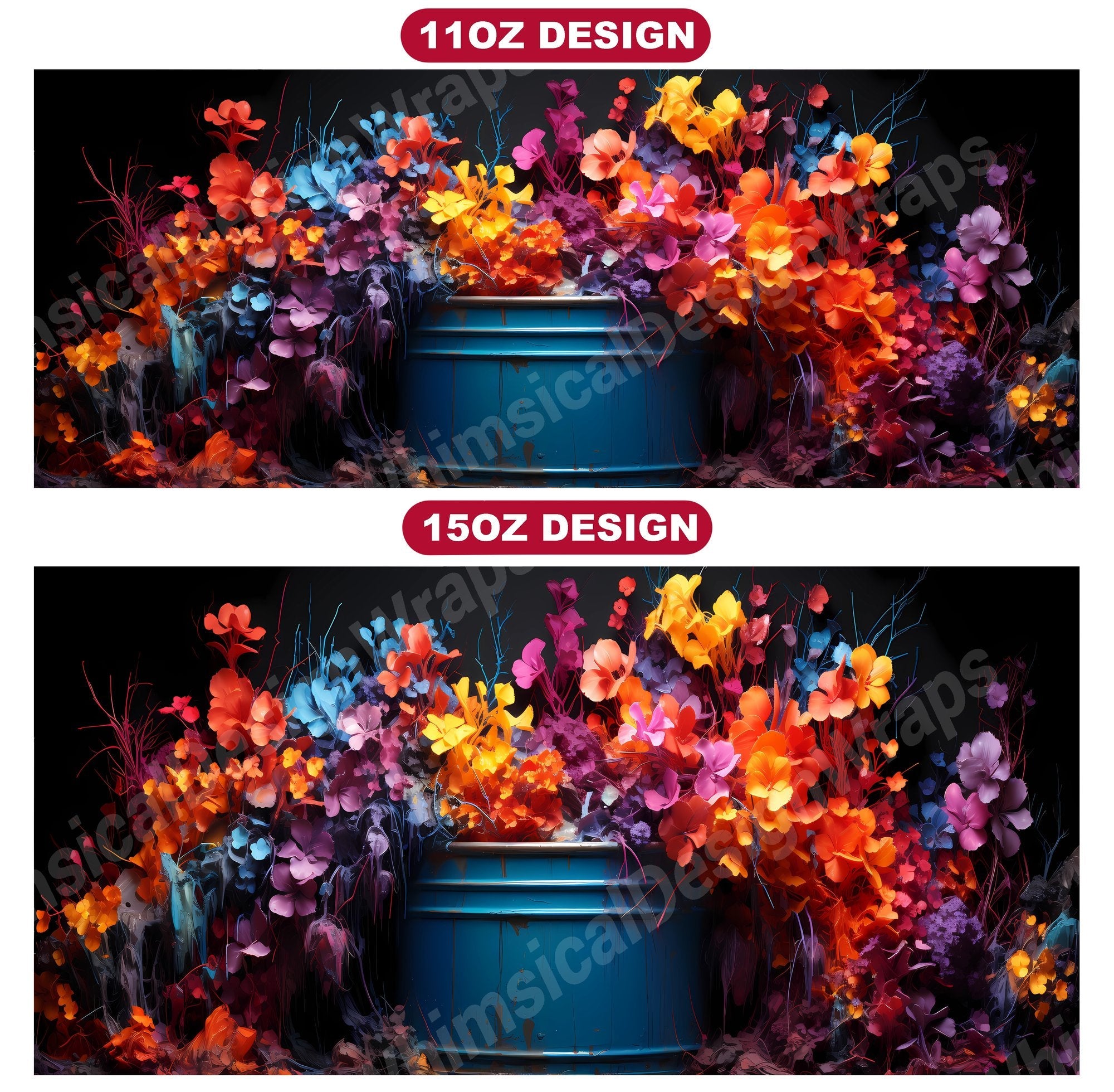 Grunge Spring 3 Mug Wrap