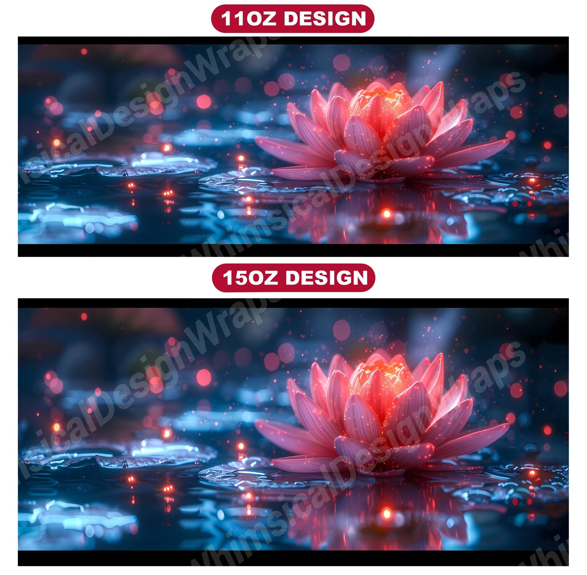 Flower Lotus 7 Mug Wrap